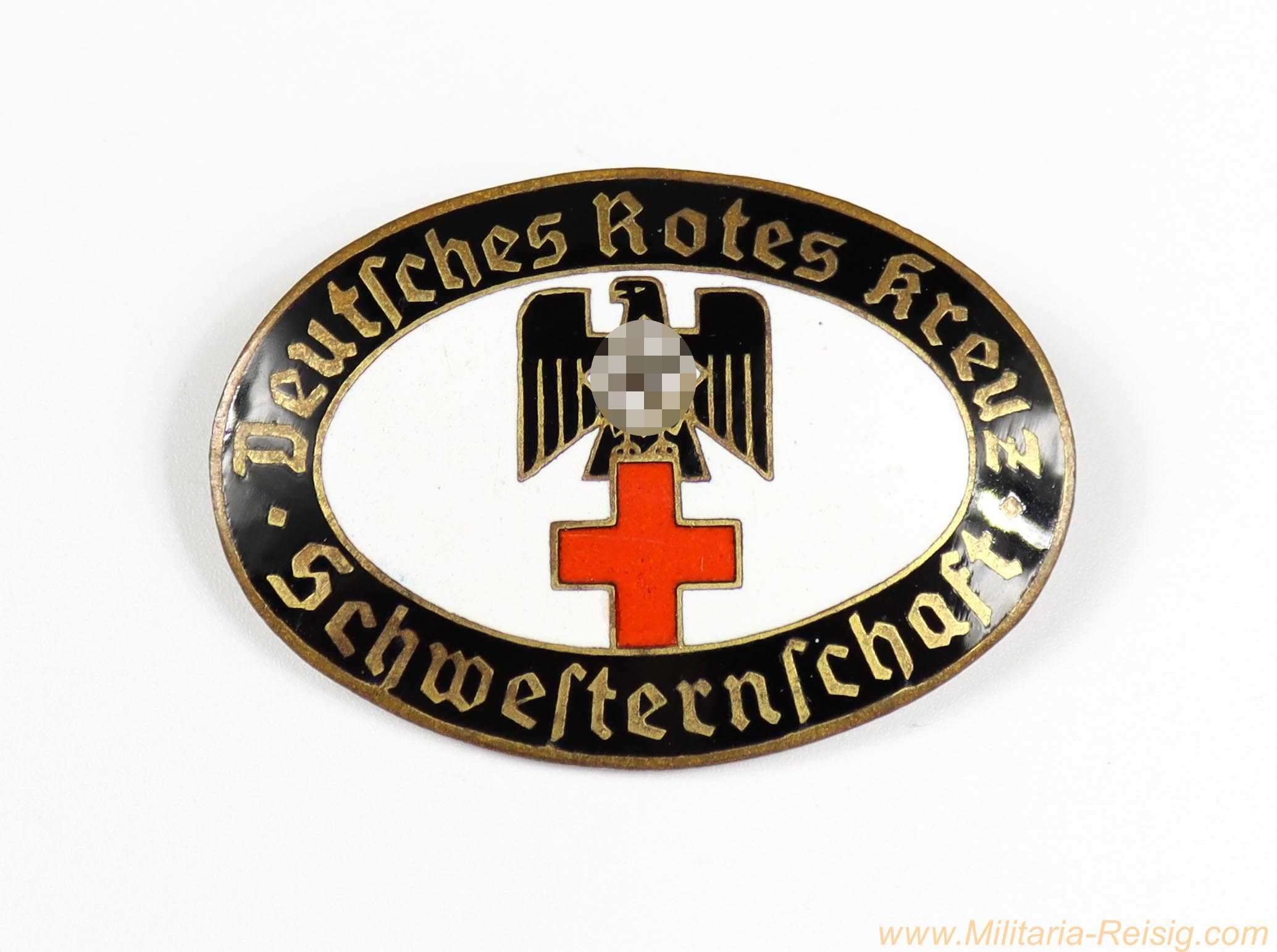 Deutsches Rotes Kreuz – Dienstbrosche Schwesternschaft Karlsruhe 135 - Hersteller Alfred Stübbe, Berlin