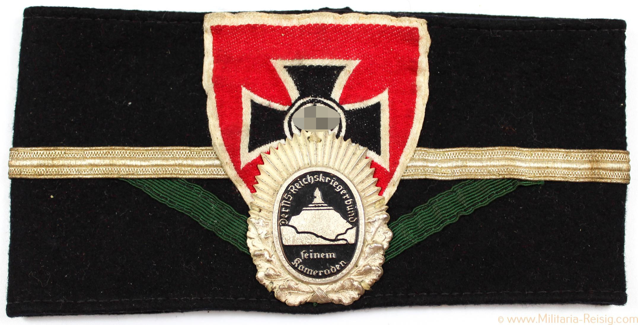 Deutscher Reichskriegerbund Kyffhäuser Armbinde mit Armbindenabzeichen
