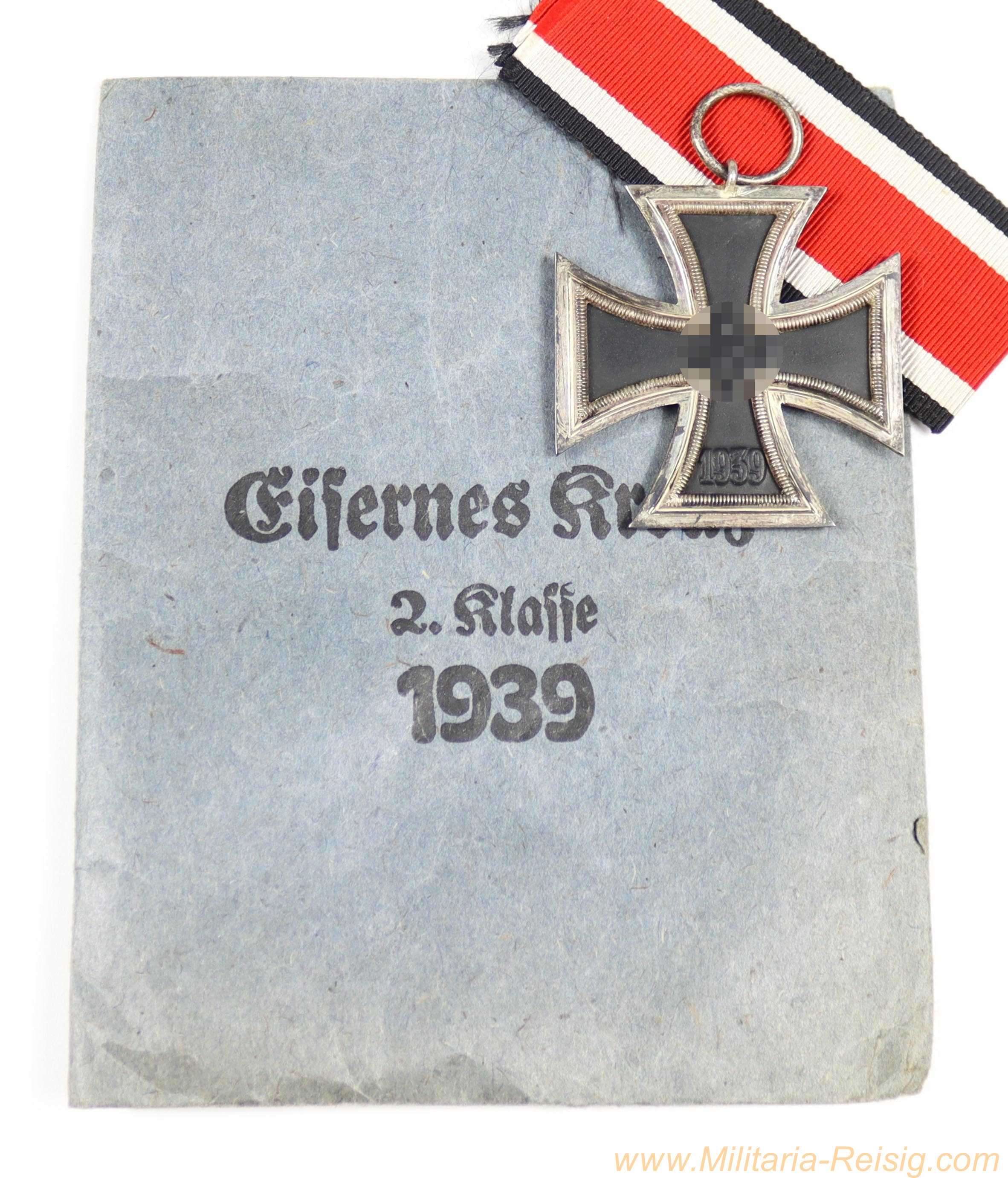 Eisernes Kreuz 2. Klasse 1939 mit Verleihungstüte, Walter & Henlein, Gablonz