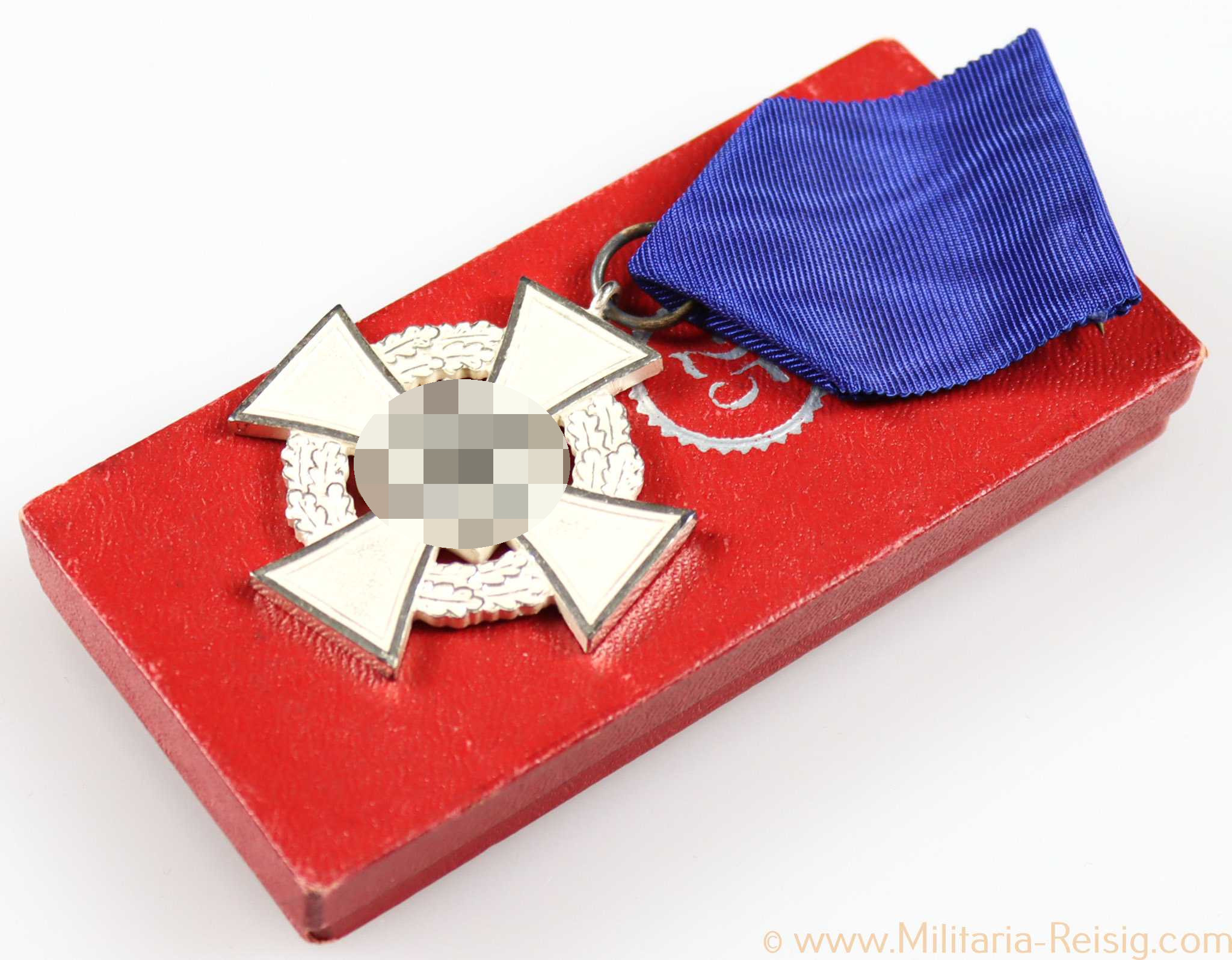 Treudienst Ehrenzeichen 25 Jahre im Etui, Herst. Rudolf Wächtler & Lange, Mittweida