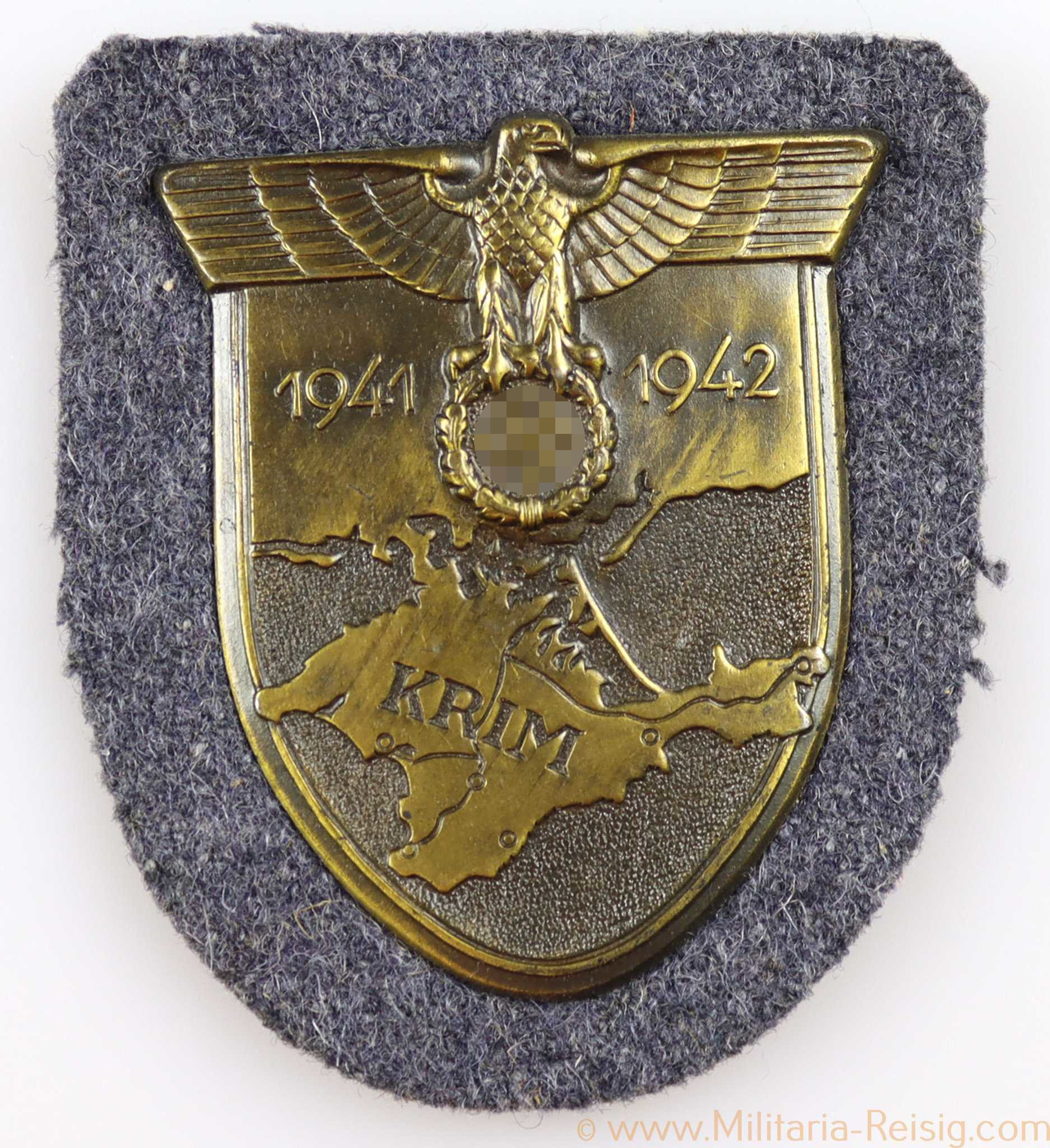 Krimschild auf Luftwaffenstoff