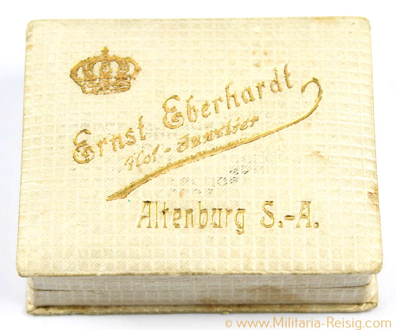 Etui Altenburg S.-A., Medaille oder Ehrenauszeichnung, Herst. Hofjuwelier Ernst Eberhardt