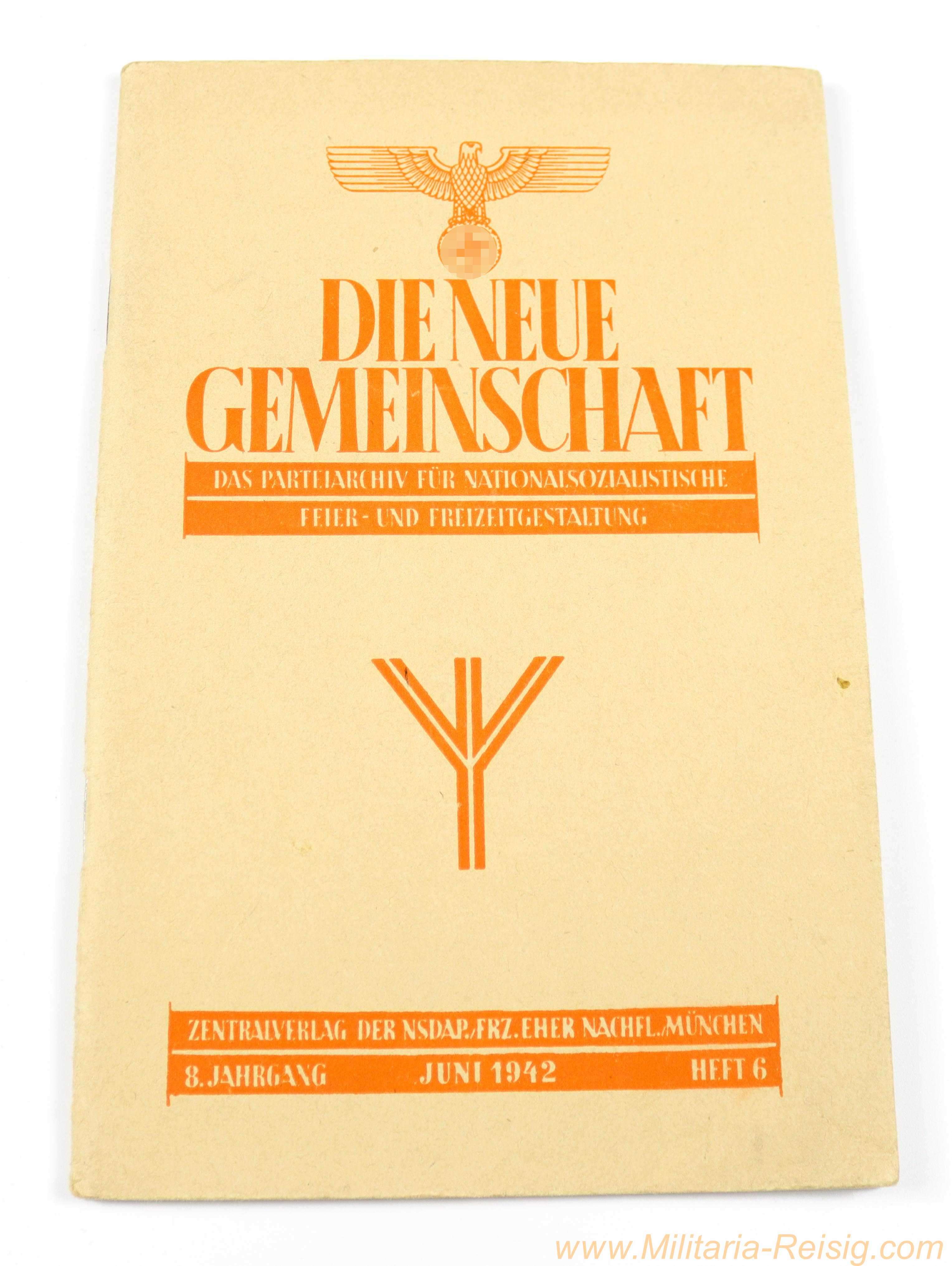"Die Neue Gemeinschaft" – Das Parteiarchiv für Nationalsozialistische Feier- und Freizeitgestaltung, Juni 1942