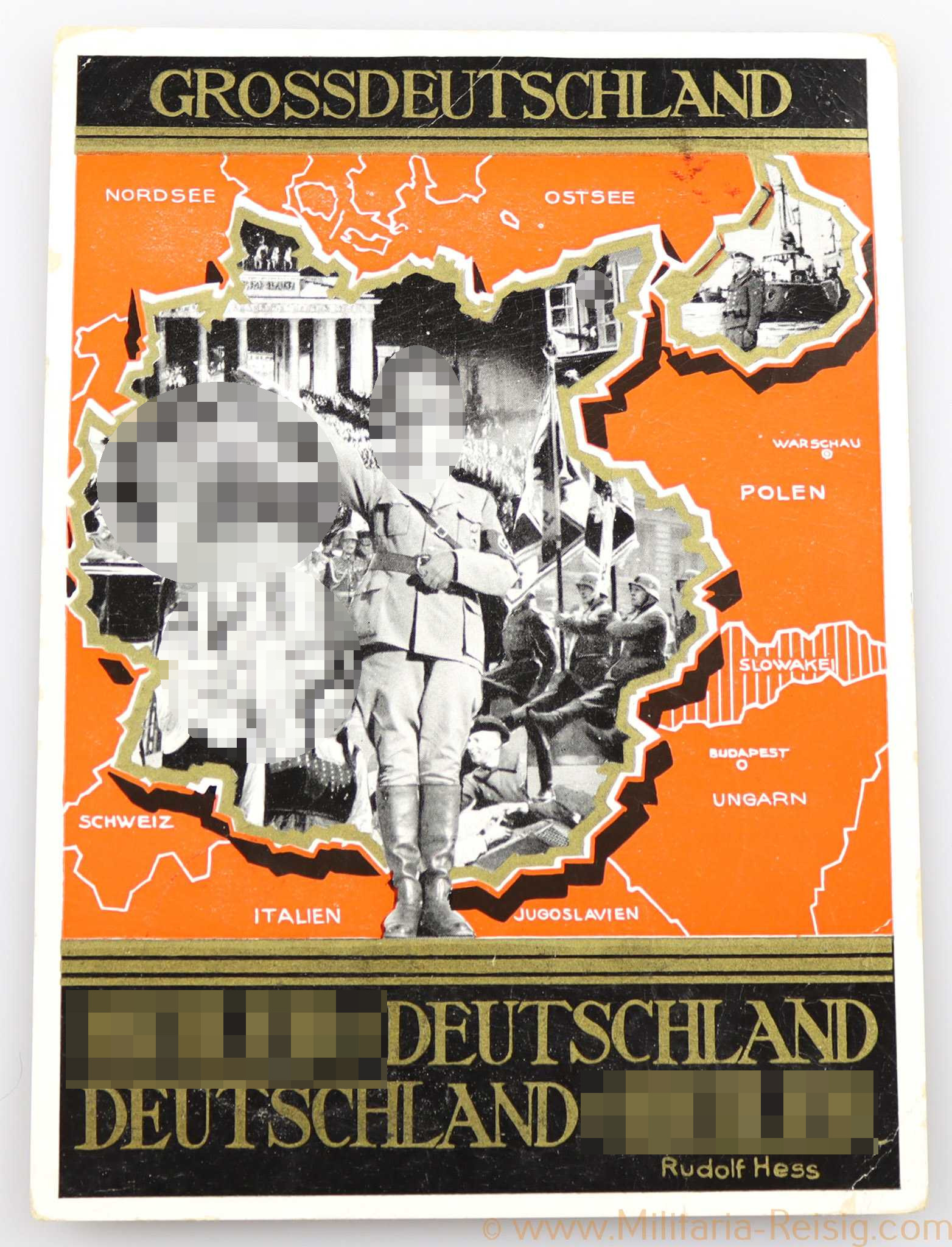 Propaganda-Postkarte "Großdeutschland..."