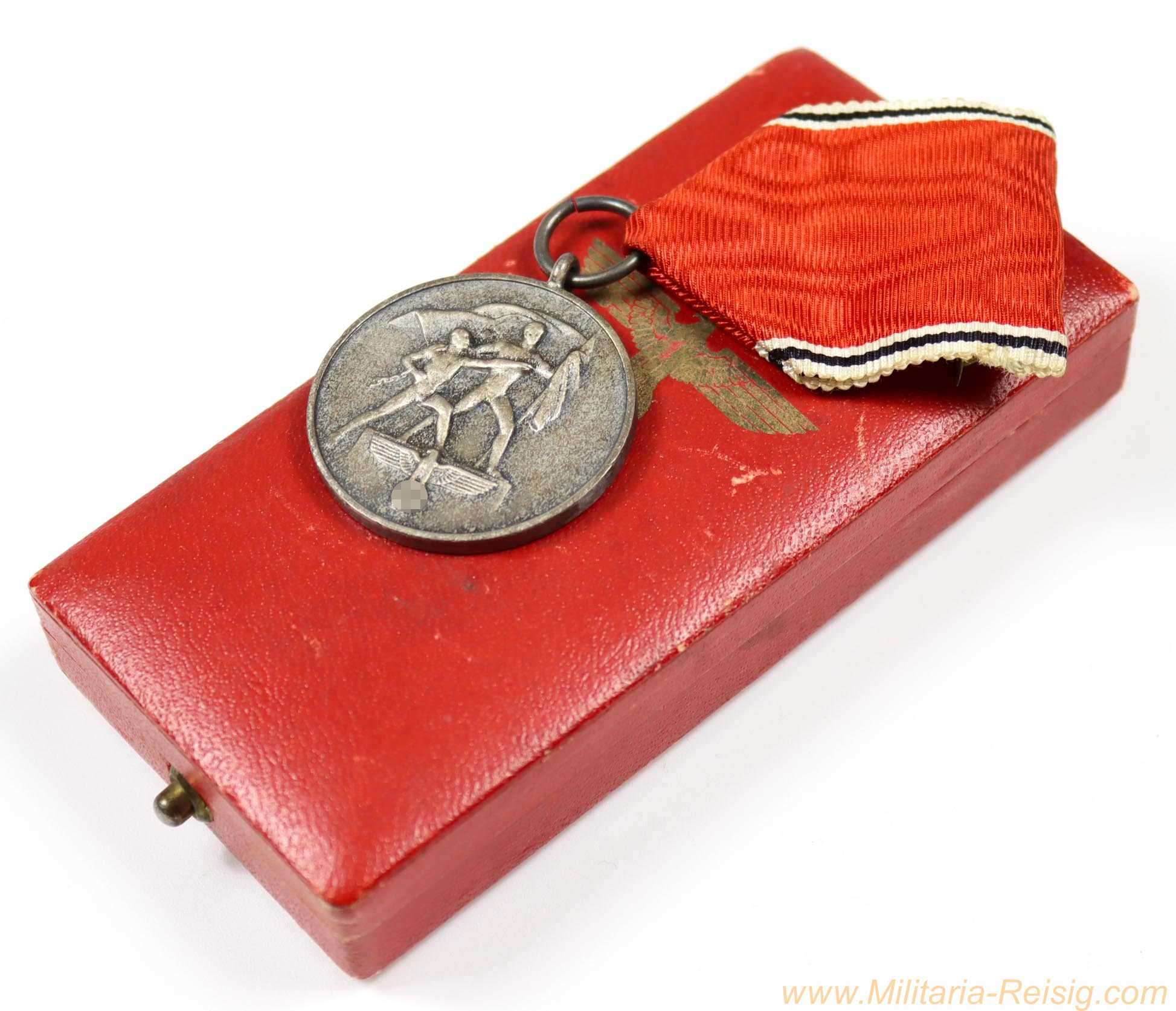 Medaille zur Erinnerung an den 13. März 1938 (Österreich) im Etui