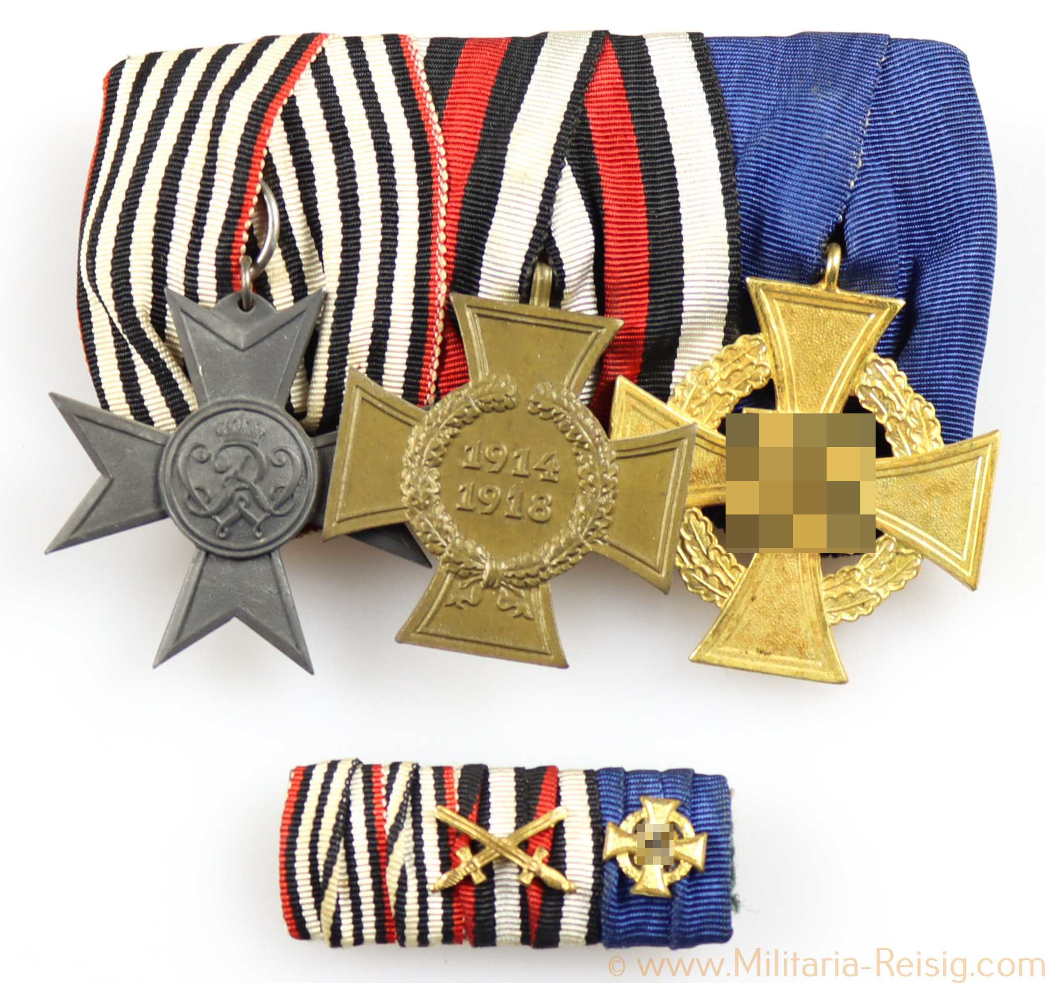 Ordensspange mit 3 Auszeichnungen