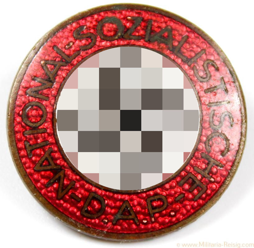 NSDAP Parteiabzeichen, Herst. RZM M1. 25. (Rudolf Reiling, Pforzheim)