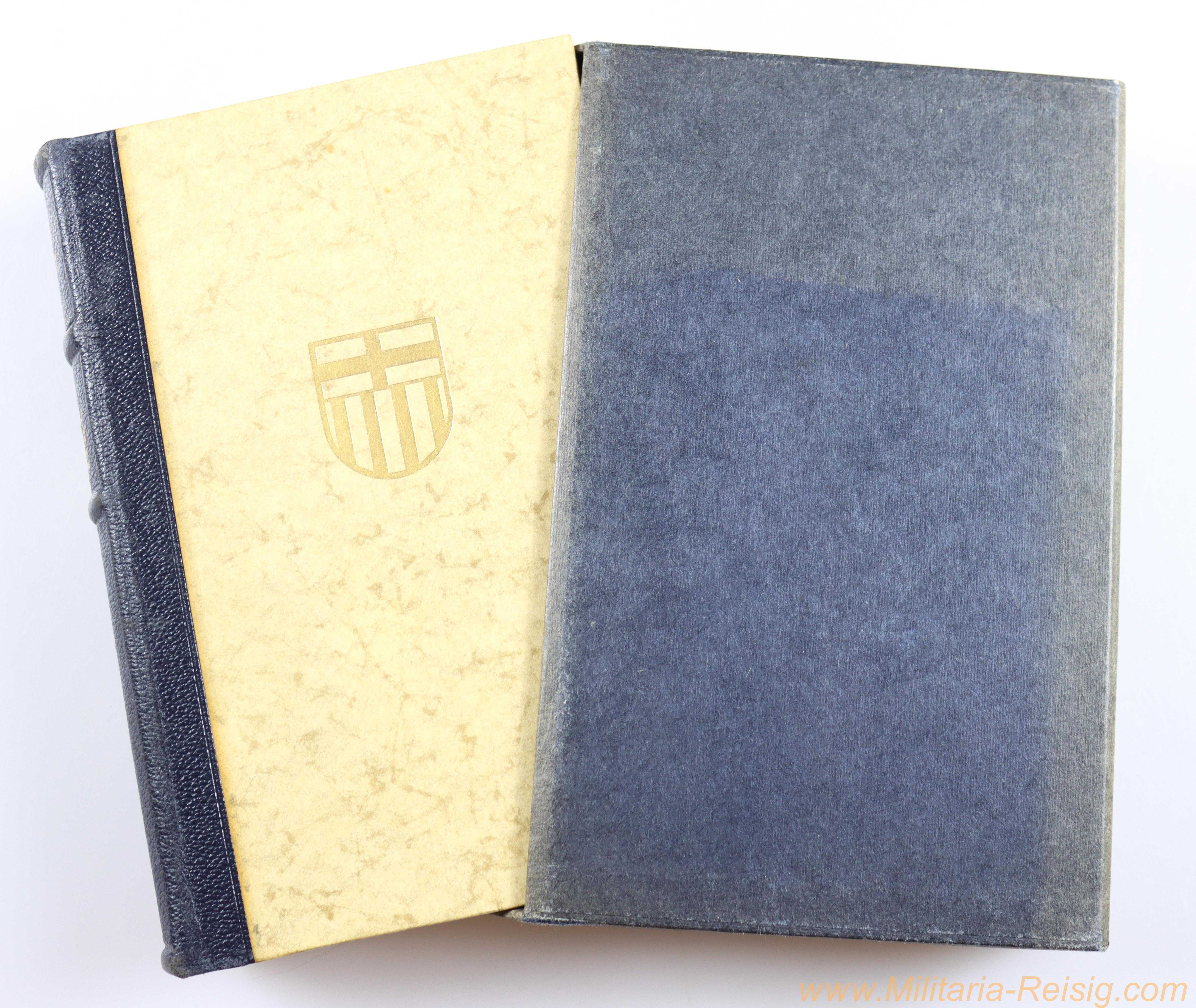 Mein Kampf Hochzeitsausgabe mit Schuber 1939 Stadtwappen Paderborn