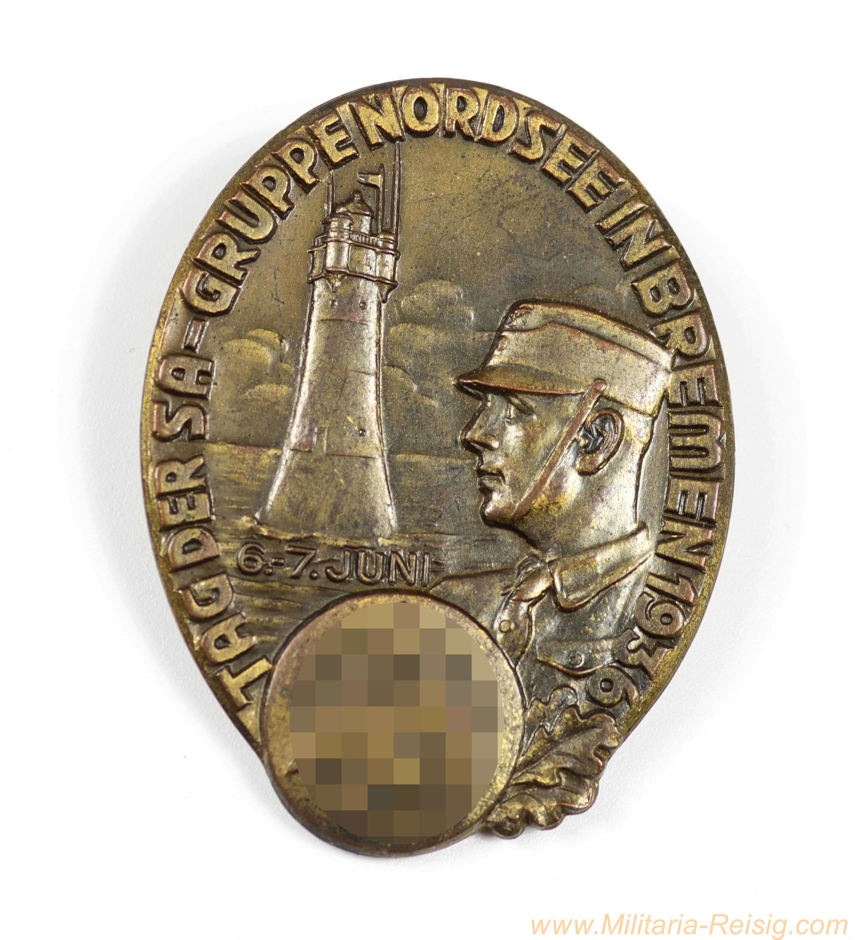 SA Abzeichen - Tag der SA-Gruppe Nordsee in Bremen 6.-7. Juni 1936