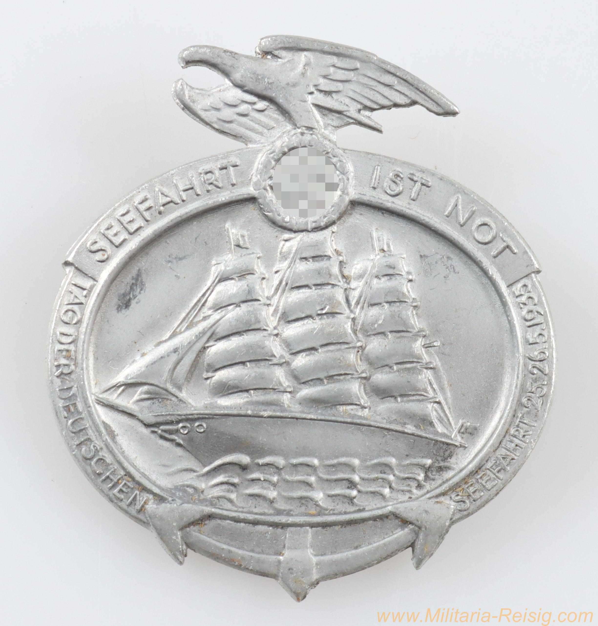 Abzeichen Seefahrt ist Not "Tag der Deutschen Seefahrt 25.-26.5.1935" 