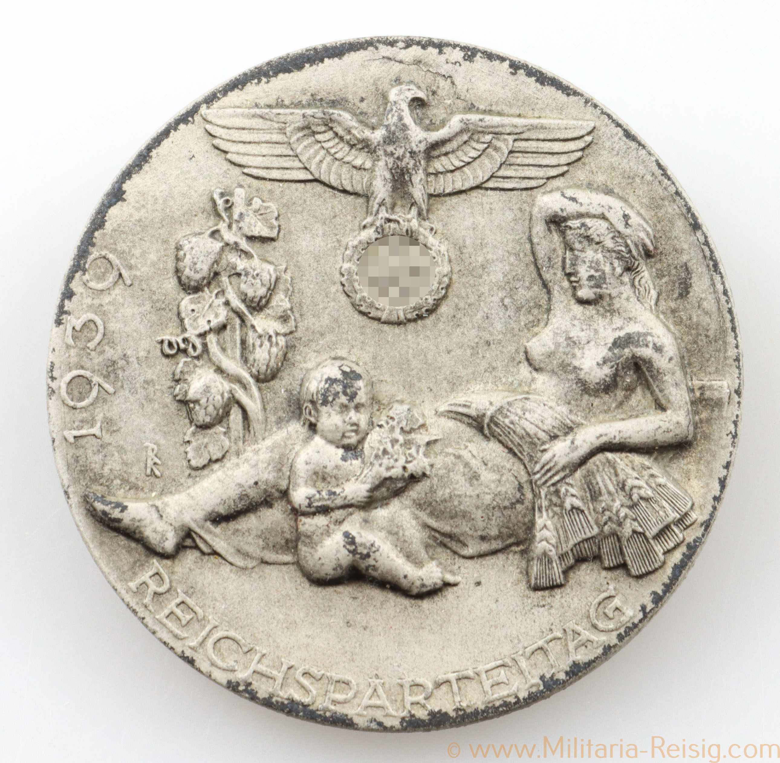 Abzeichen "Reichsparteitag 1939", Hersteller RZM M9/151