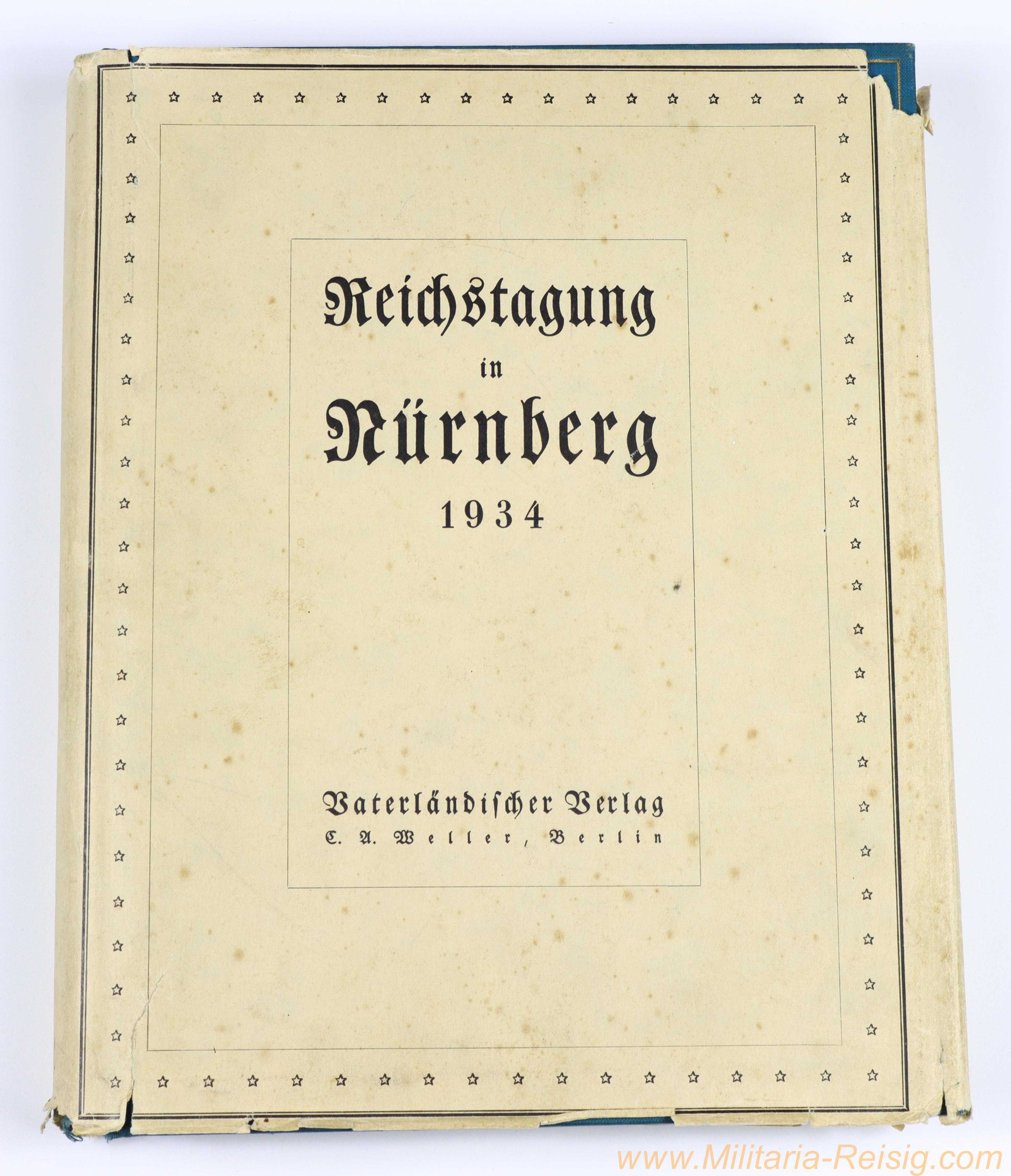 Reichstagung in Nürnberg 1934 mit Schutzumschlag