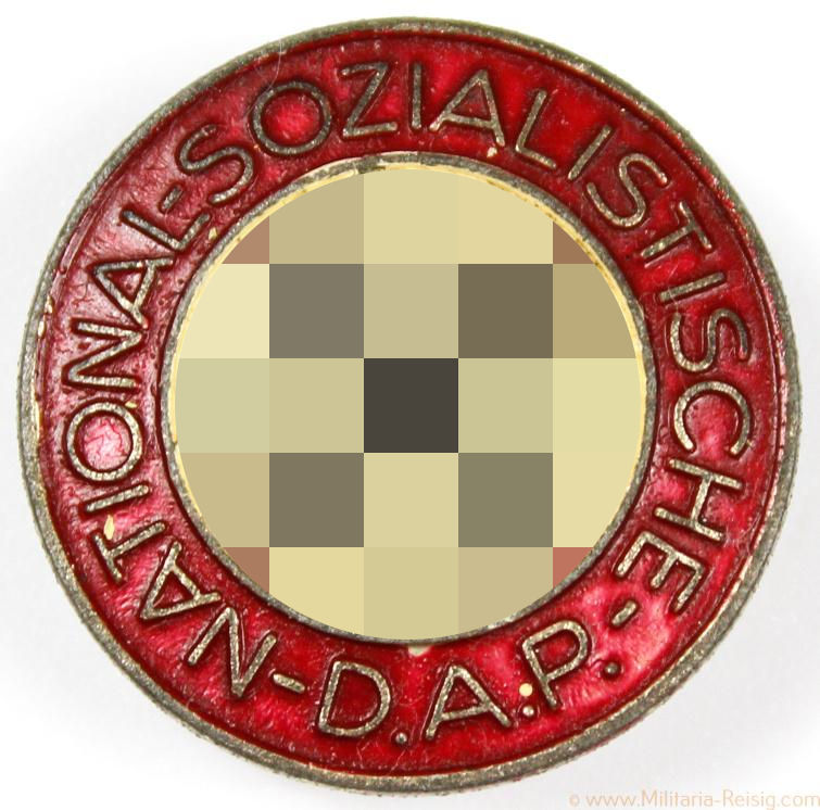 NSDAP Parteiabzeichen Knopfloch Version, Herst. RZM M1/120 (Wilhelm Deumer)