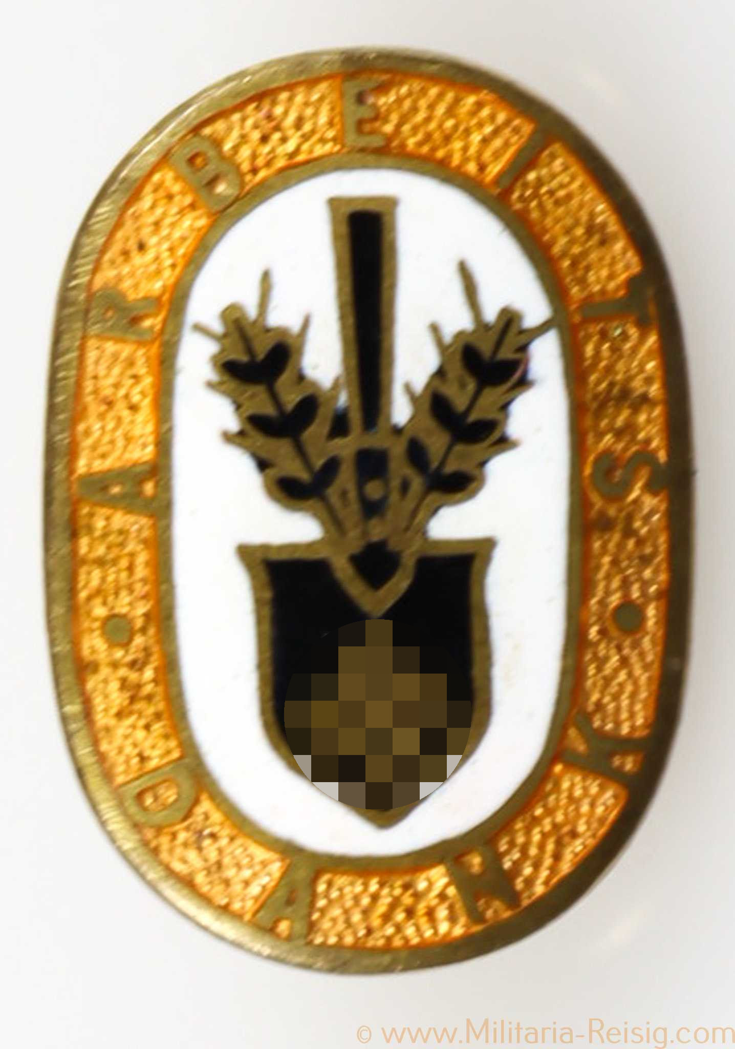 RAD Abzeichen "Arbeitsdank", goldene Ausführung