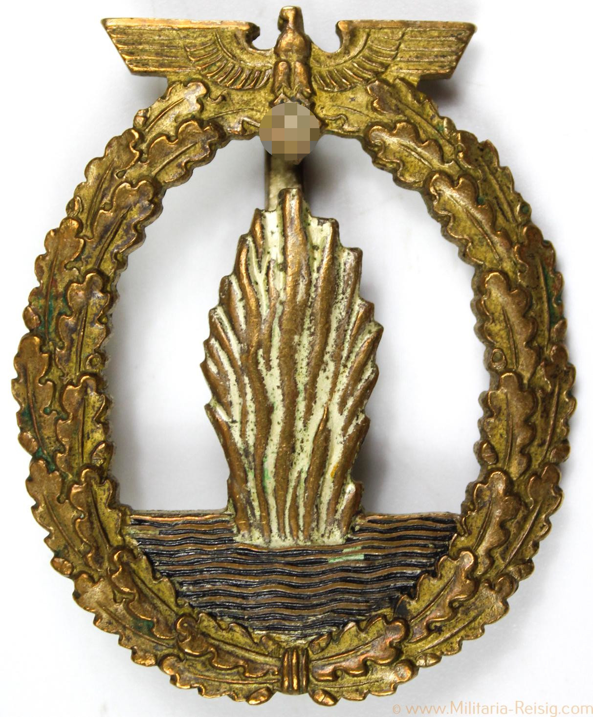Marine Minensucher Kriegsabzeichen, Herst. L/53, extrem selten!