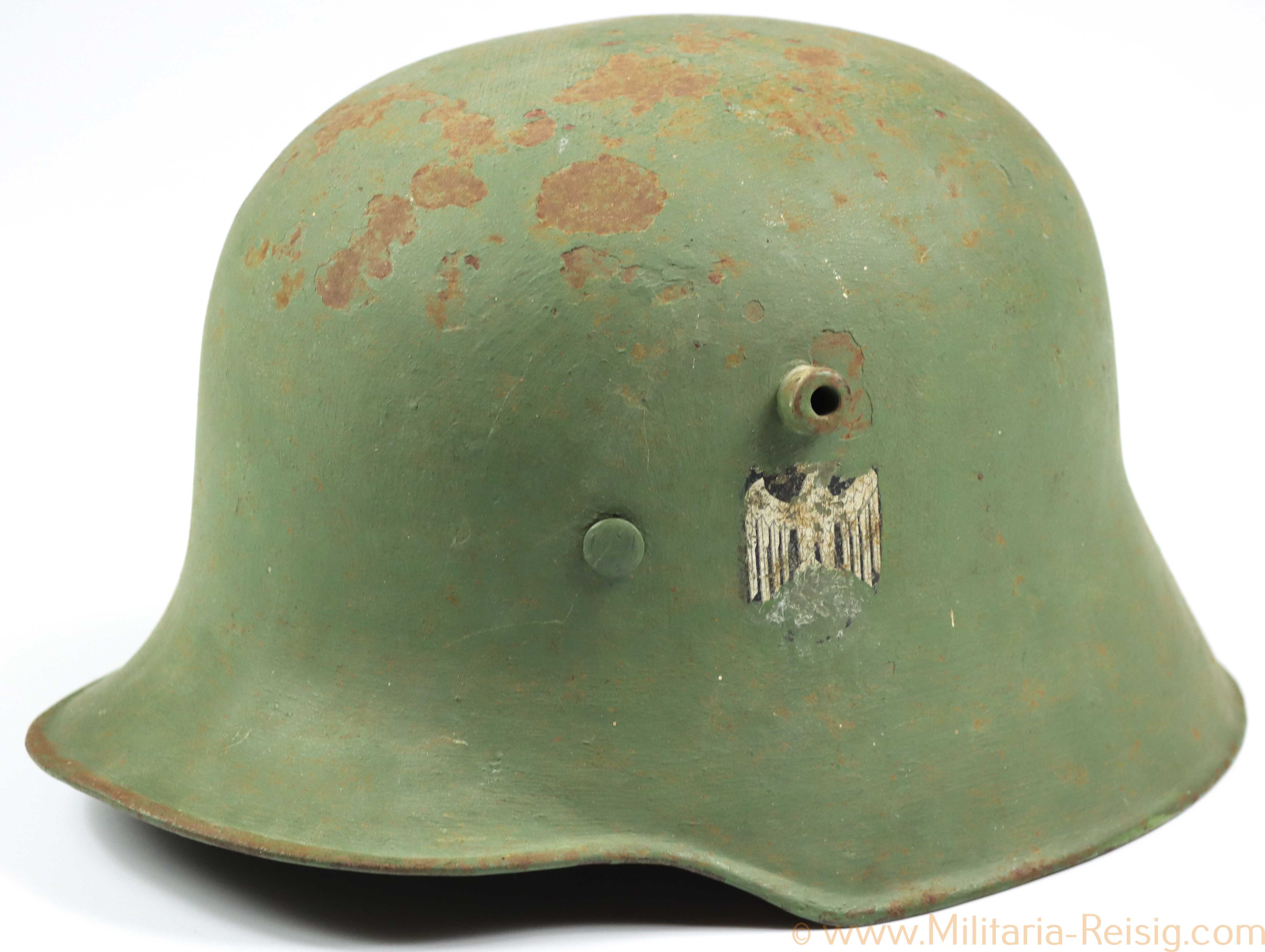 Wehrmacht Stahlhelm M17 Doppelemblemer