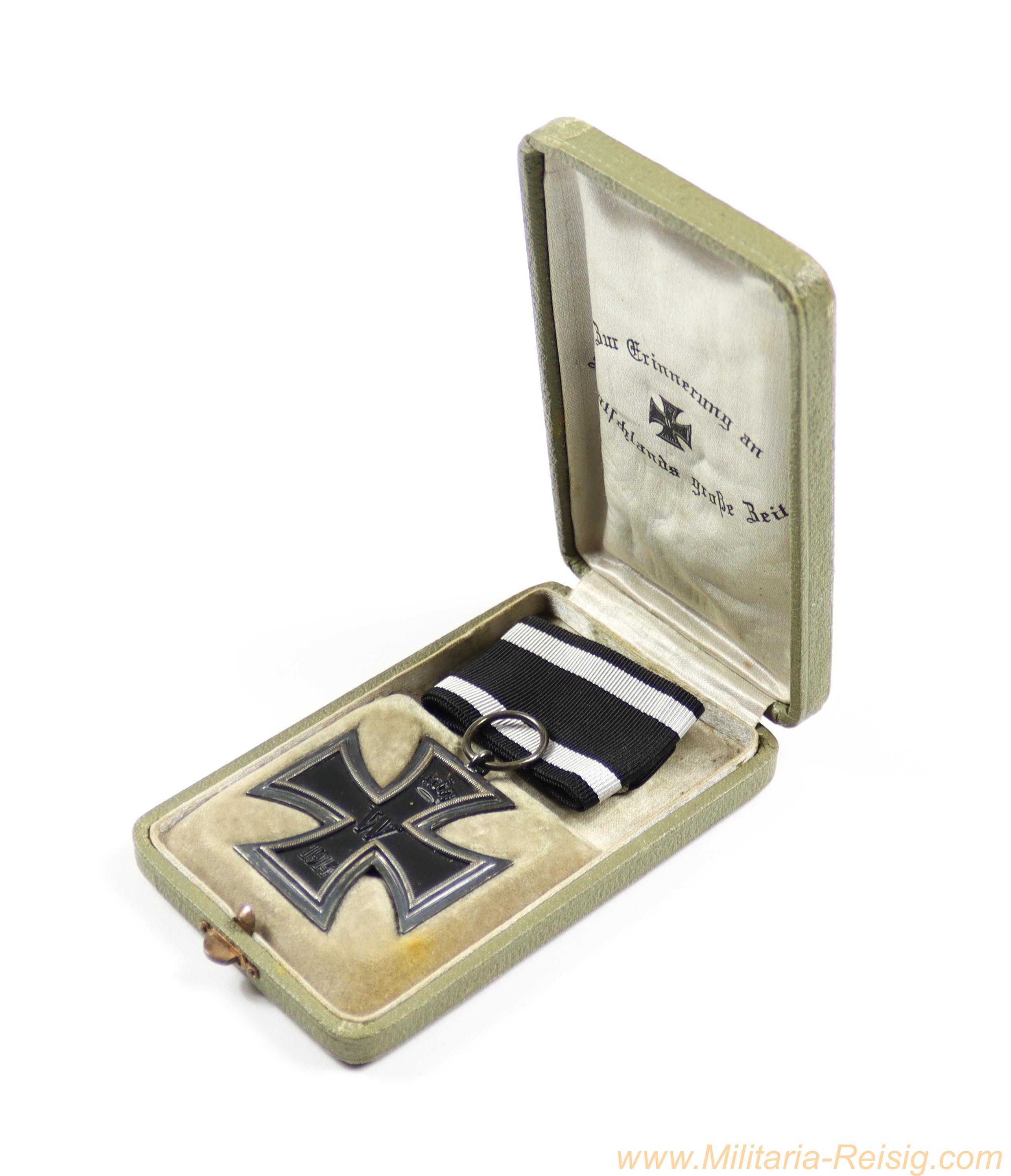 Eisernes Kreuz 2. Klasse 1914 im Etui, Hersteller "Fr"