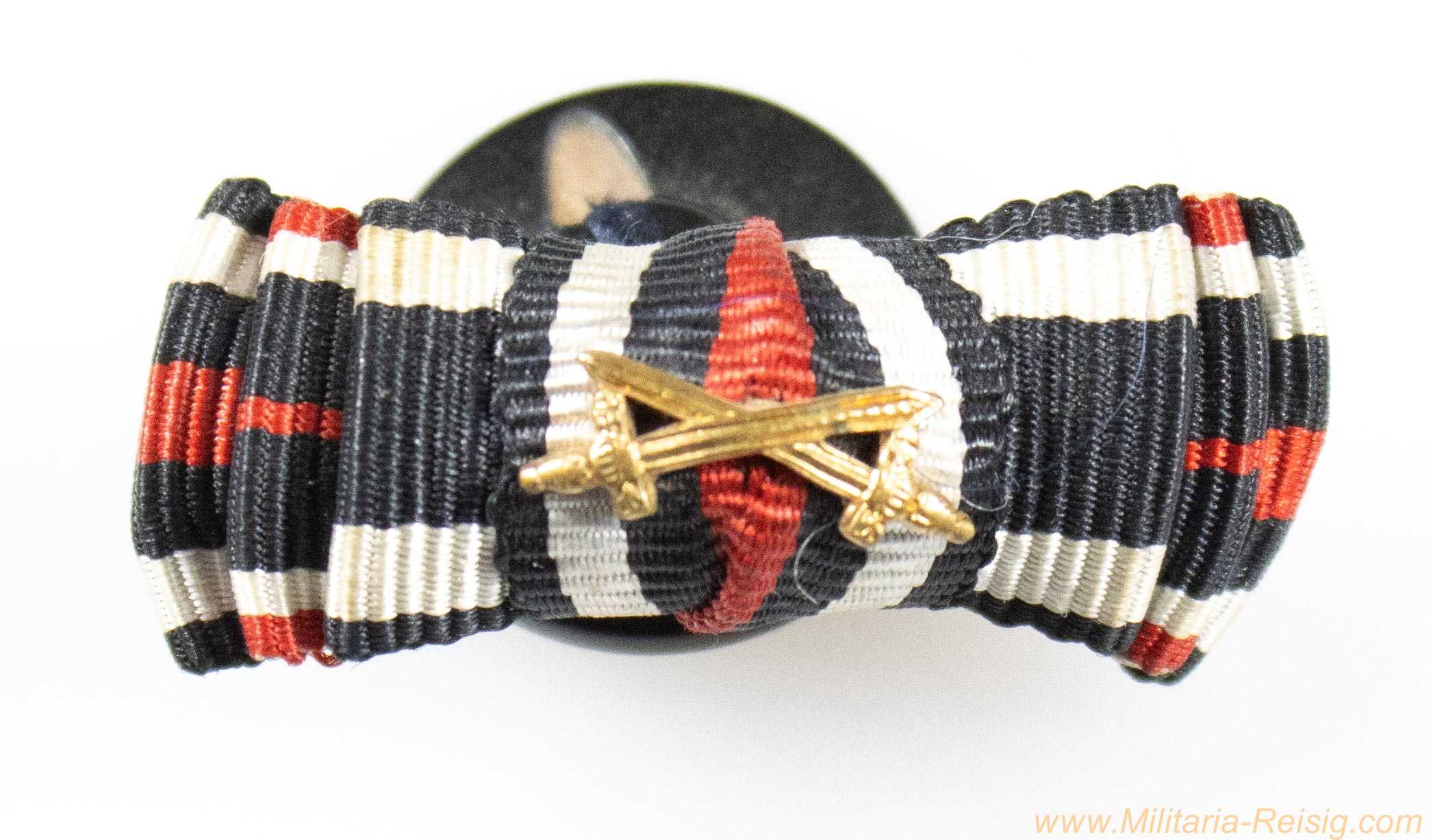 Knopflochdekoration für einen Frontsoldaten des 1. und 2. Weltkrieges