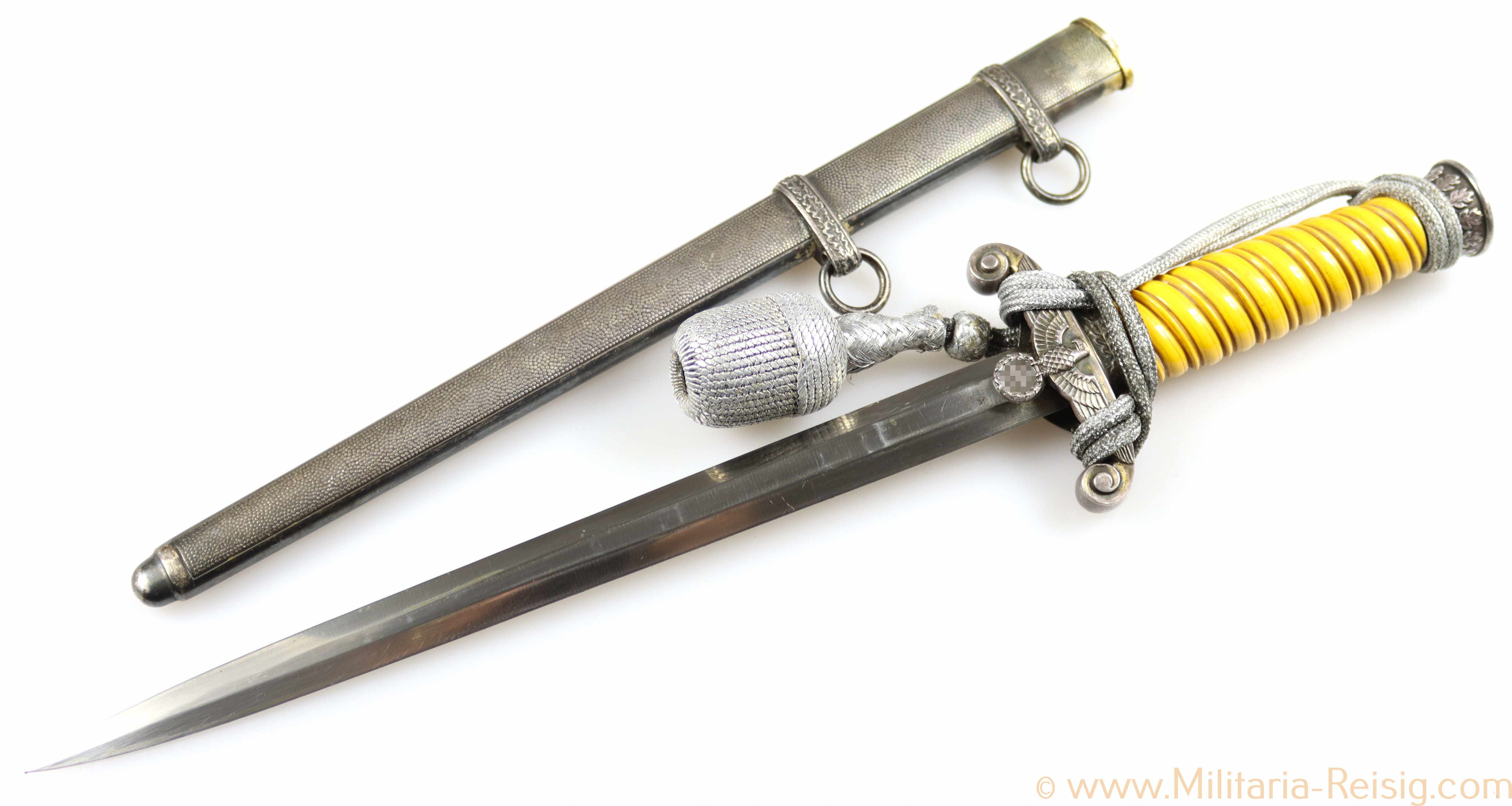 Heeres Offiziersdolch mit Portepee, Hersteller Carl Eickhorn, Solingen 