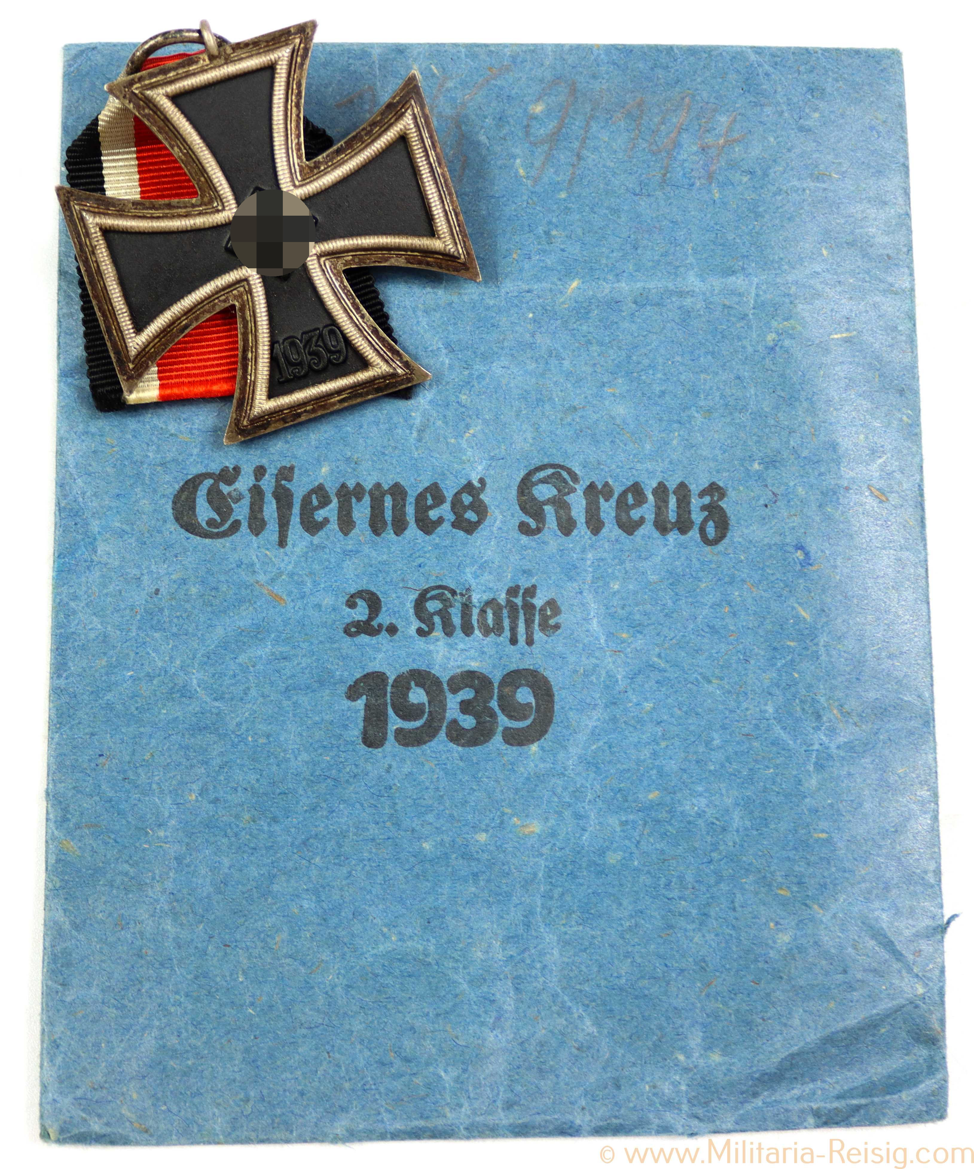 Eisernes Kreuz 2. Klasse 1939, Hersteller 65 + Verleihungstüte