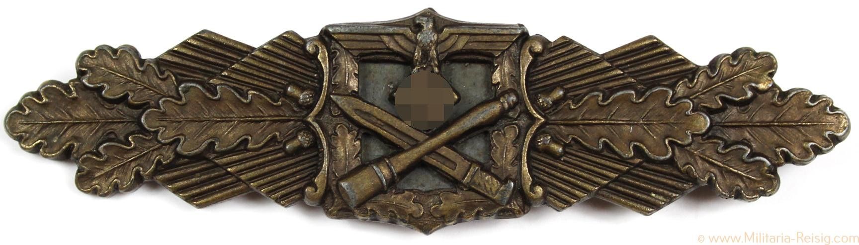 Nahkampfspange in Bronze, Herst. C. E. Juncker, Berlin