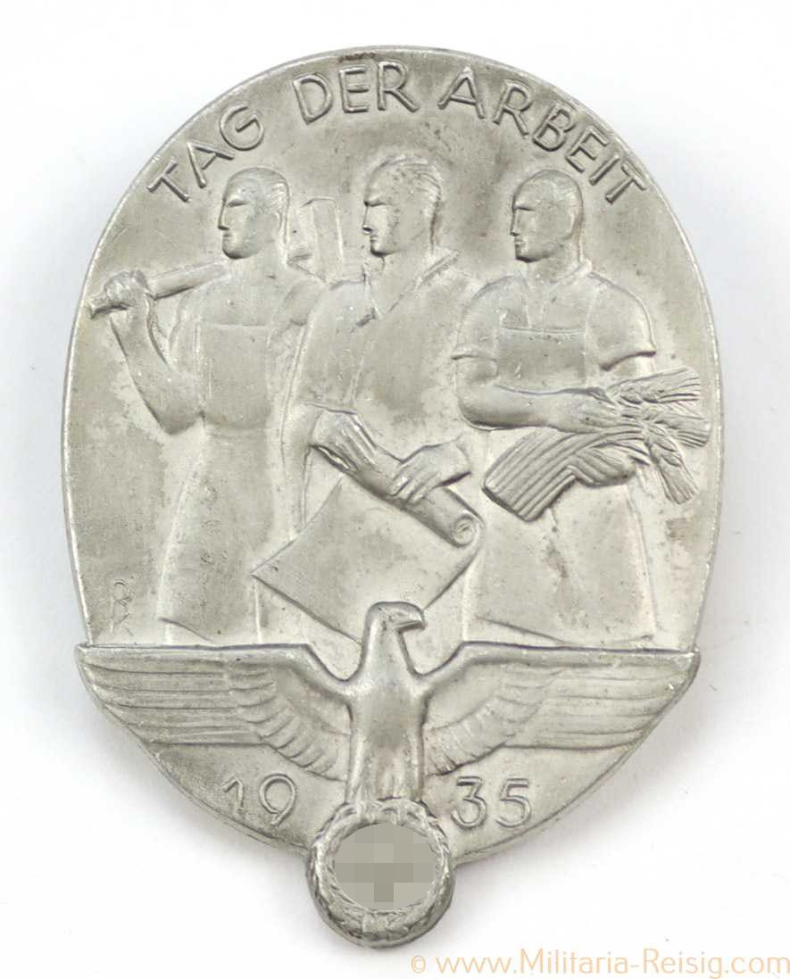 Tag der Arbeit Abzeichen 1935, Hersteller Fr. Knödler Schwäb. Gmünd