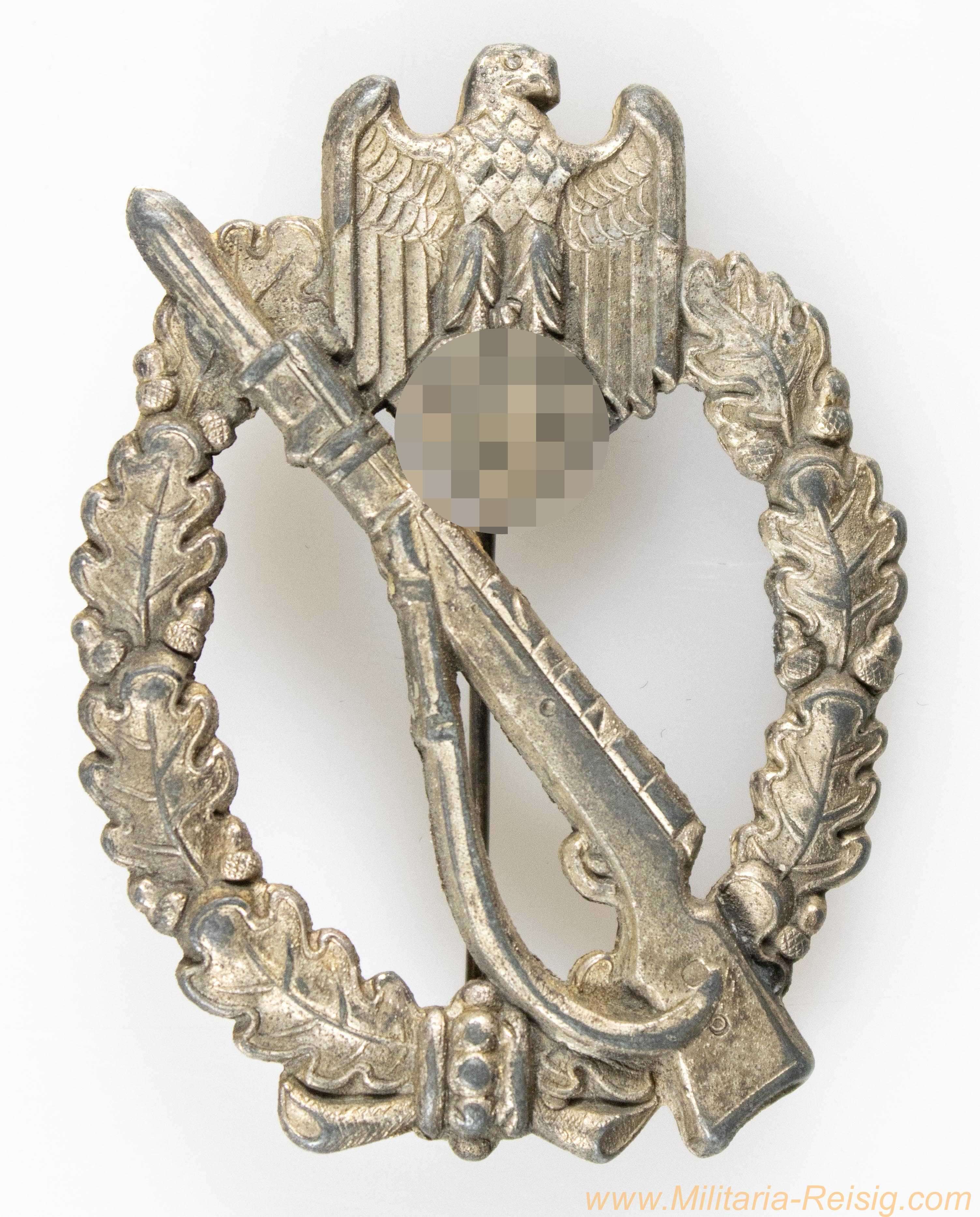 Infanterie Sturmabzeichen in Silber, Hersteller Rudolf A. Karneth & Söhne, Gablonz