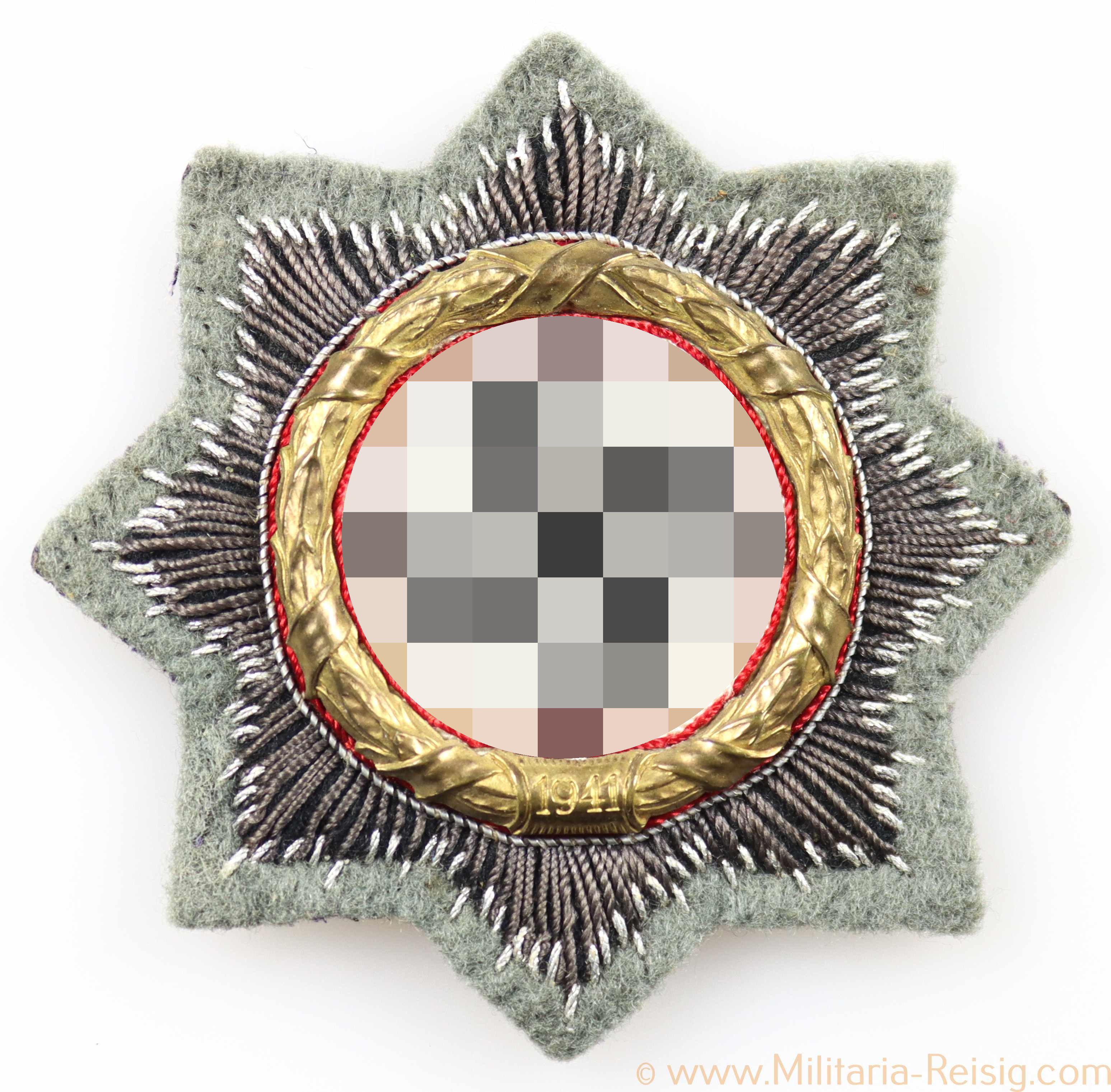 Deutsches Kreuz in Gold, Stoffausführung