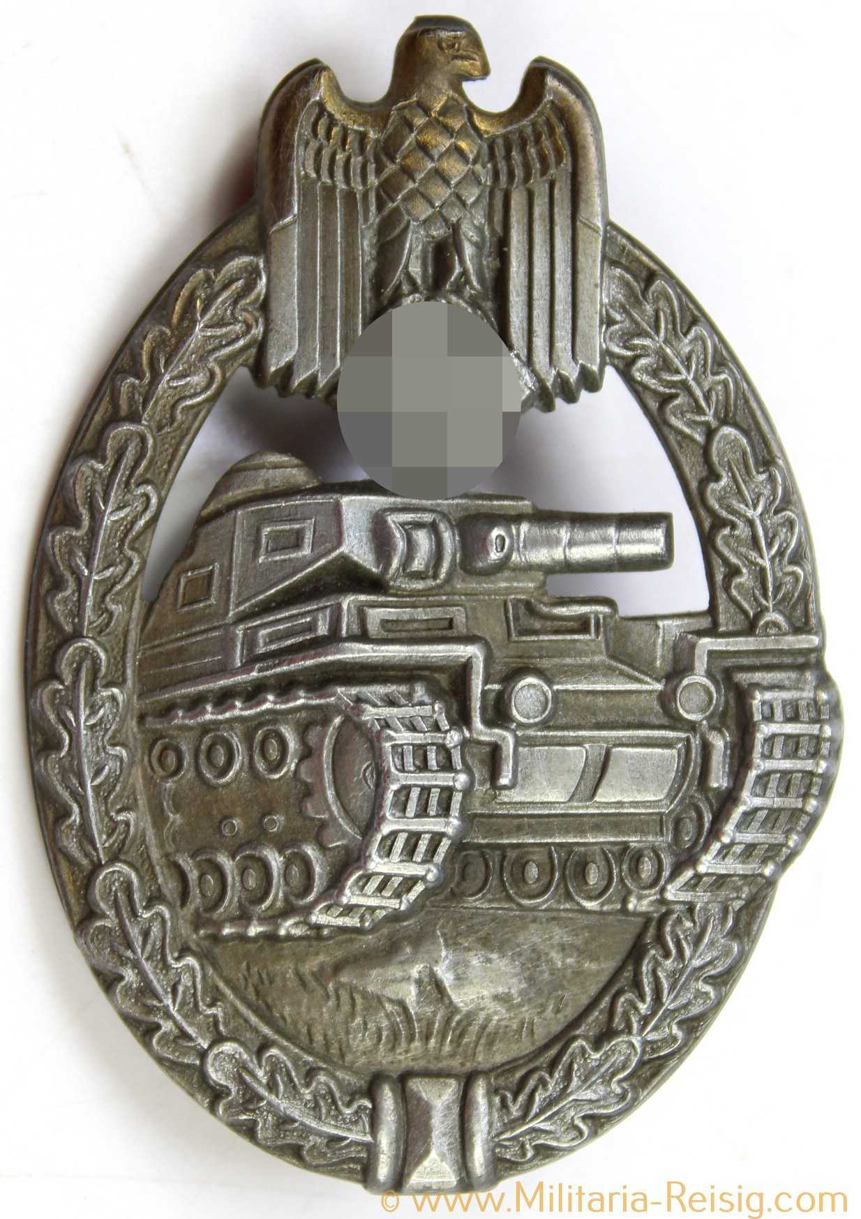 Panzerkampfabzeichen in Bronze, Flatback Variante