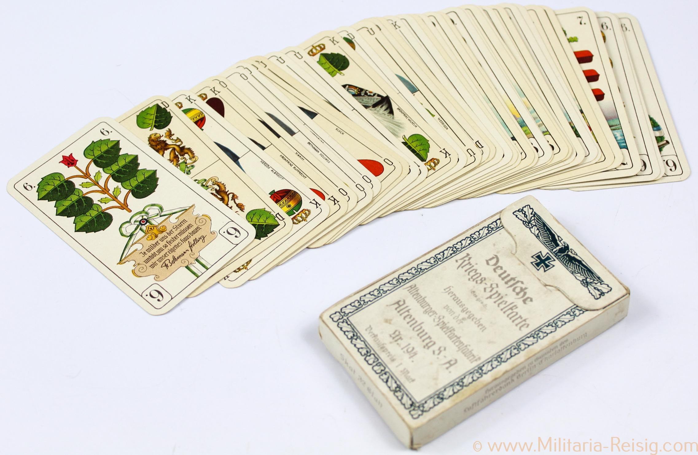 Deutsche Kriegs-Spielkarte, Altenburger Spielkartenfabrik 