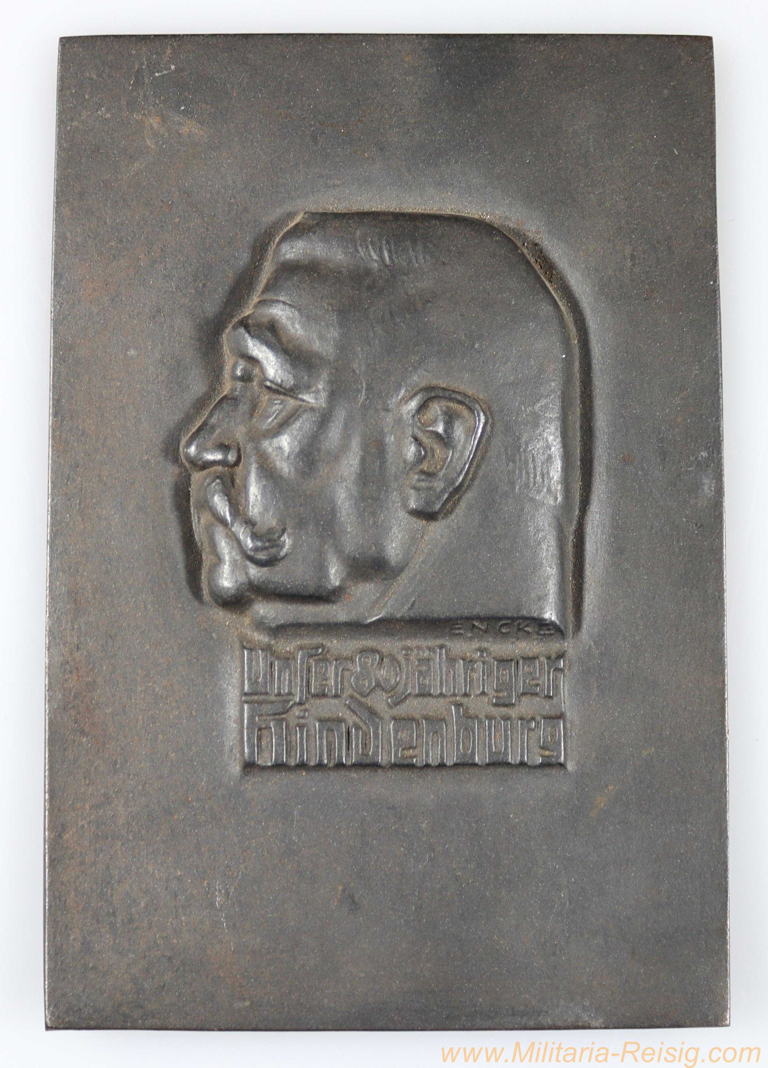 Hindenburg-Relief 1927 - Hersteller Eberhard Encke