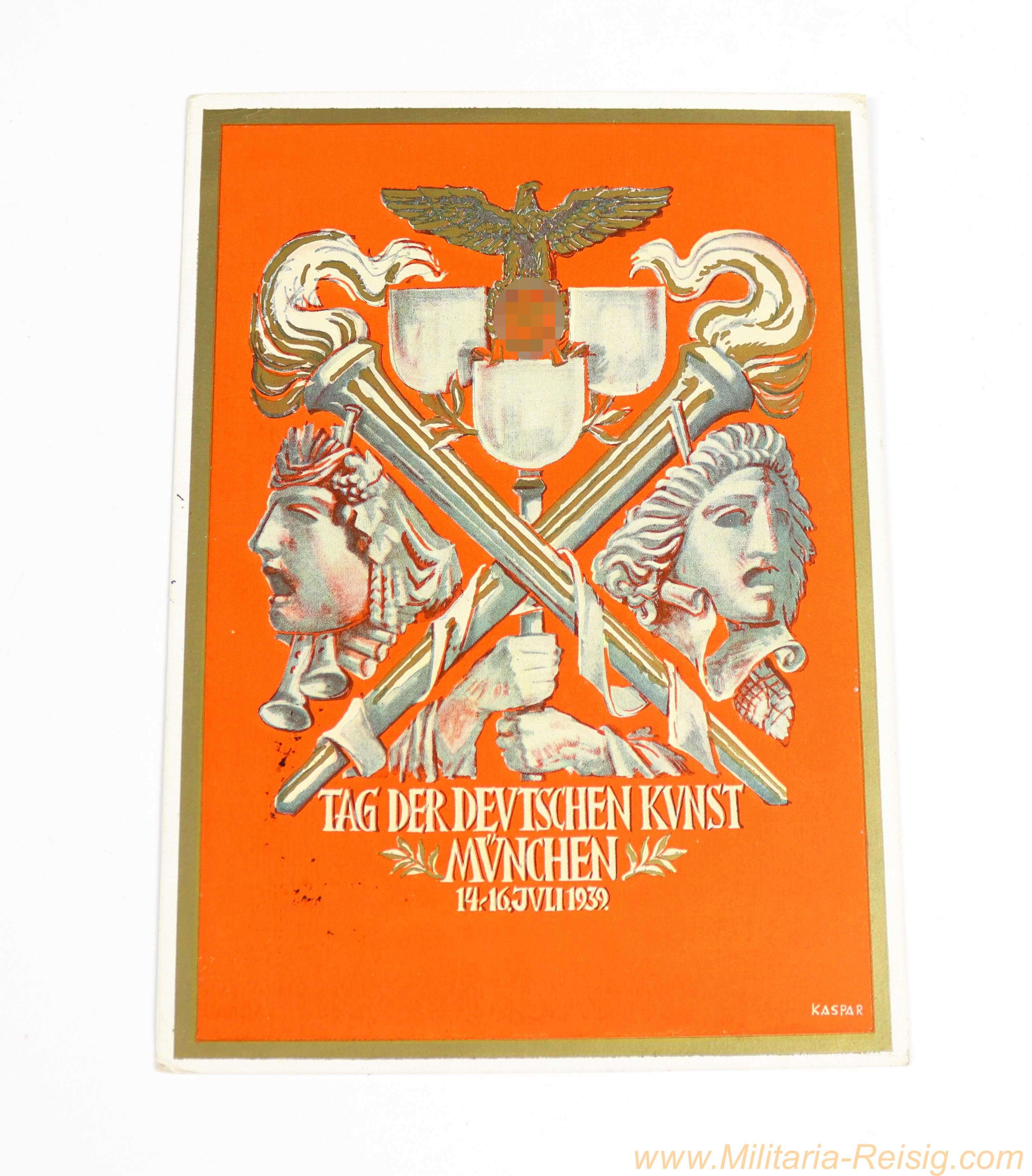 Propaganda-Postkarte "Tag der Deutschen Kunst" München 14.–16. Juli 1939