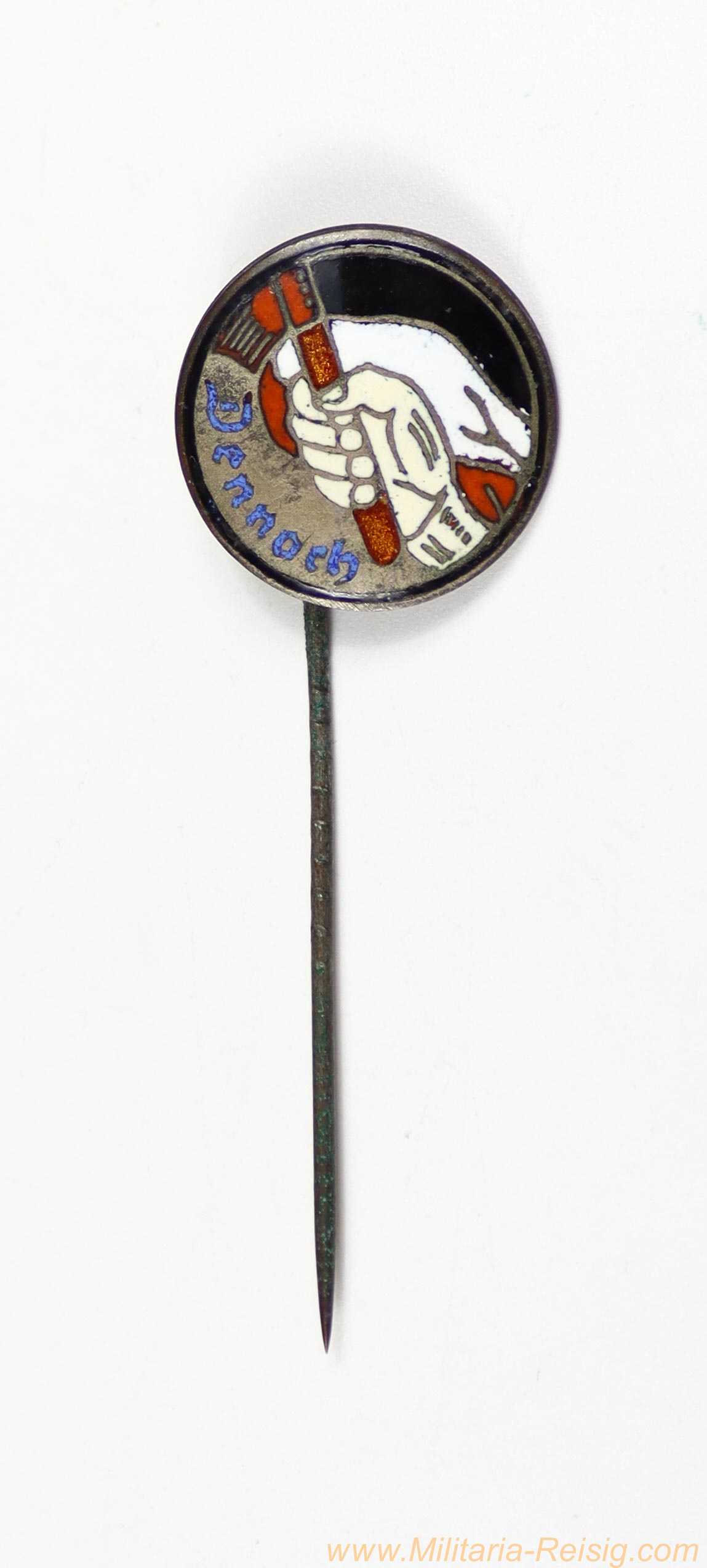 Anstecknadel  "Bund der Aufrechten" – Hersteller "A. Stübbe, Berlin" 