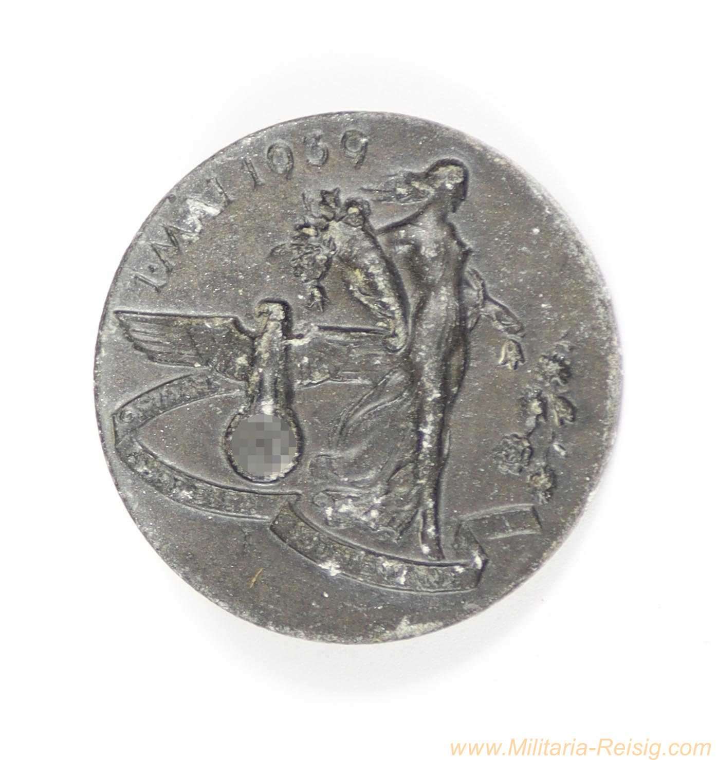 Abzeichen "Tag der Arbeit 1939" - Hersteller RZM M9/74 (Heinrich Vogt, Pforzheim)