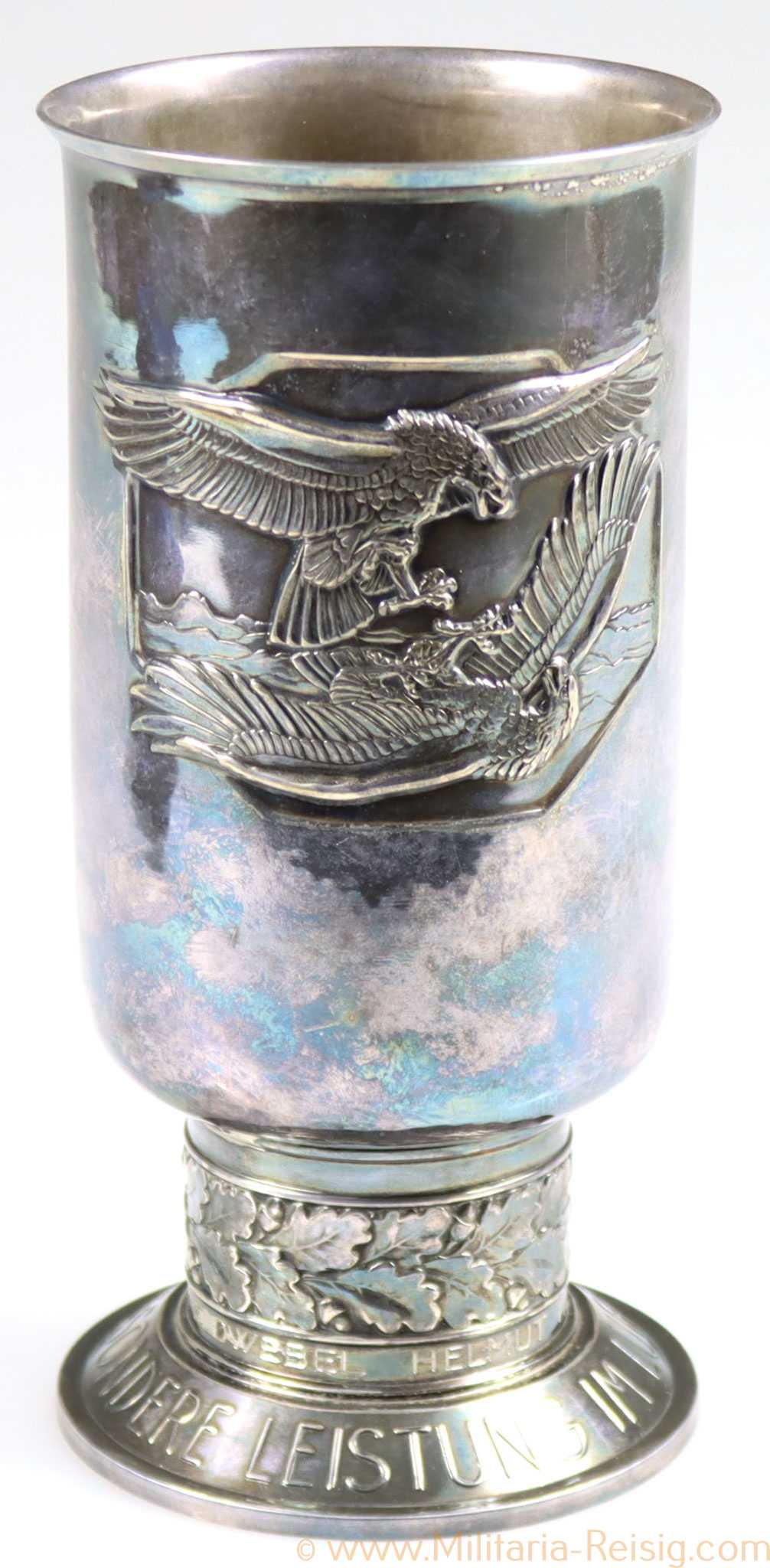 Ehrenpokal der Luftwaffe Oberfeldwebel Helmut Heidisch, 835 Silber