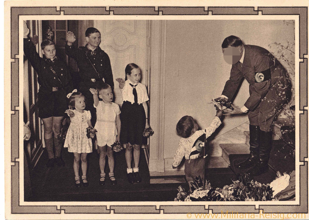 Postkarte, Adolf Hitler, 50. Geburtstag, 3. Reich