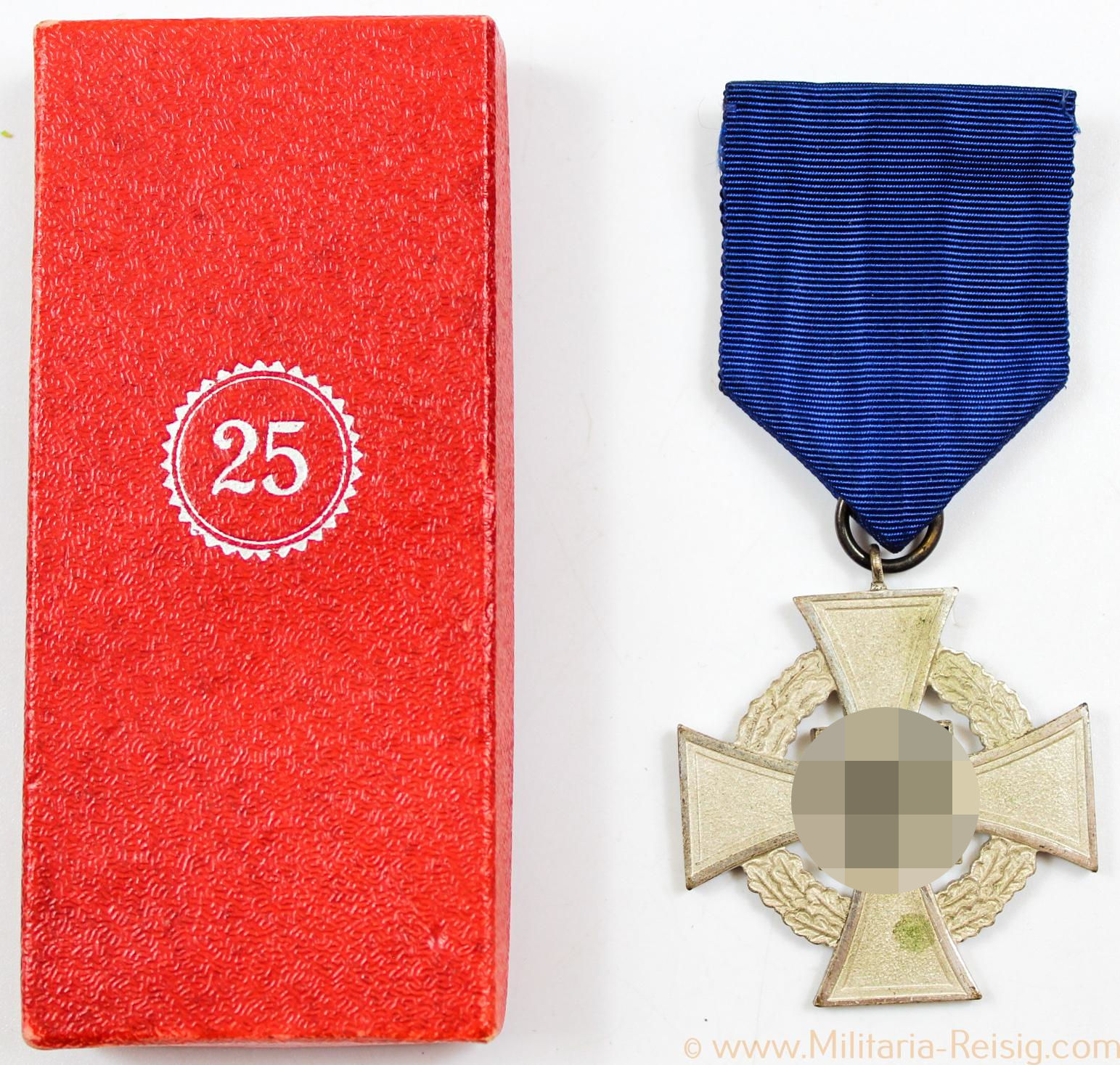 Treuedienst-Ehrenzeichen 2.Stufe für 25 Jahre, Herst. Friedrich Keller, Oberstein