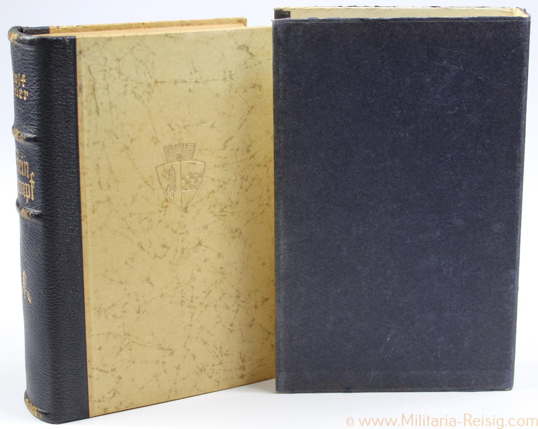 Mein Kampf Hochzeitsausgabe 1938 mit Widmung und Stadtwappen Gummersbach