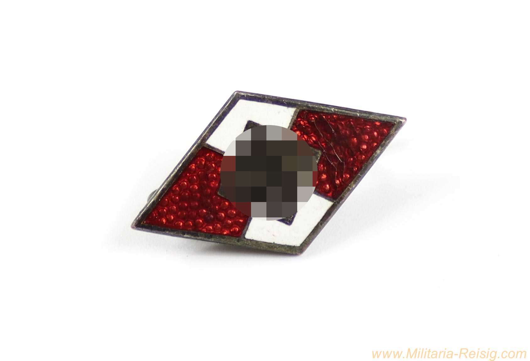 HJ-Mitgliedsabzeichen "RZM M1/25" – Rudolf Reiling, Pforzheim