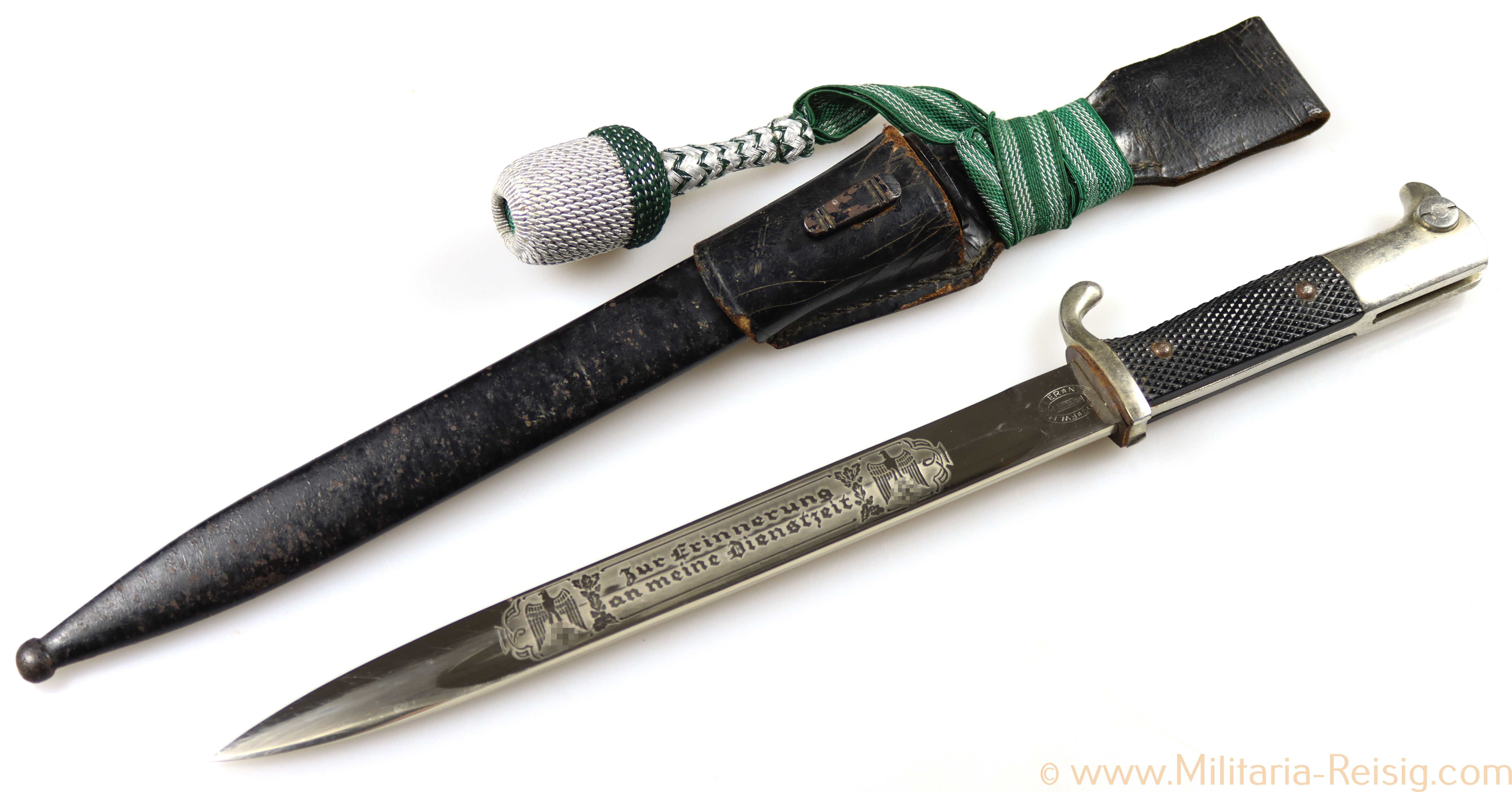 Extraseitengewehr mit Klingenätzung, Hersteller F. W. Höller, Solingen