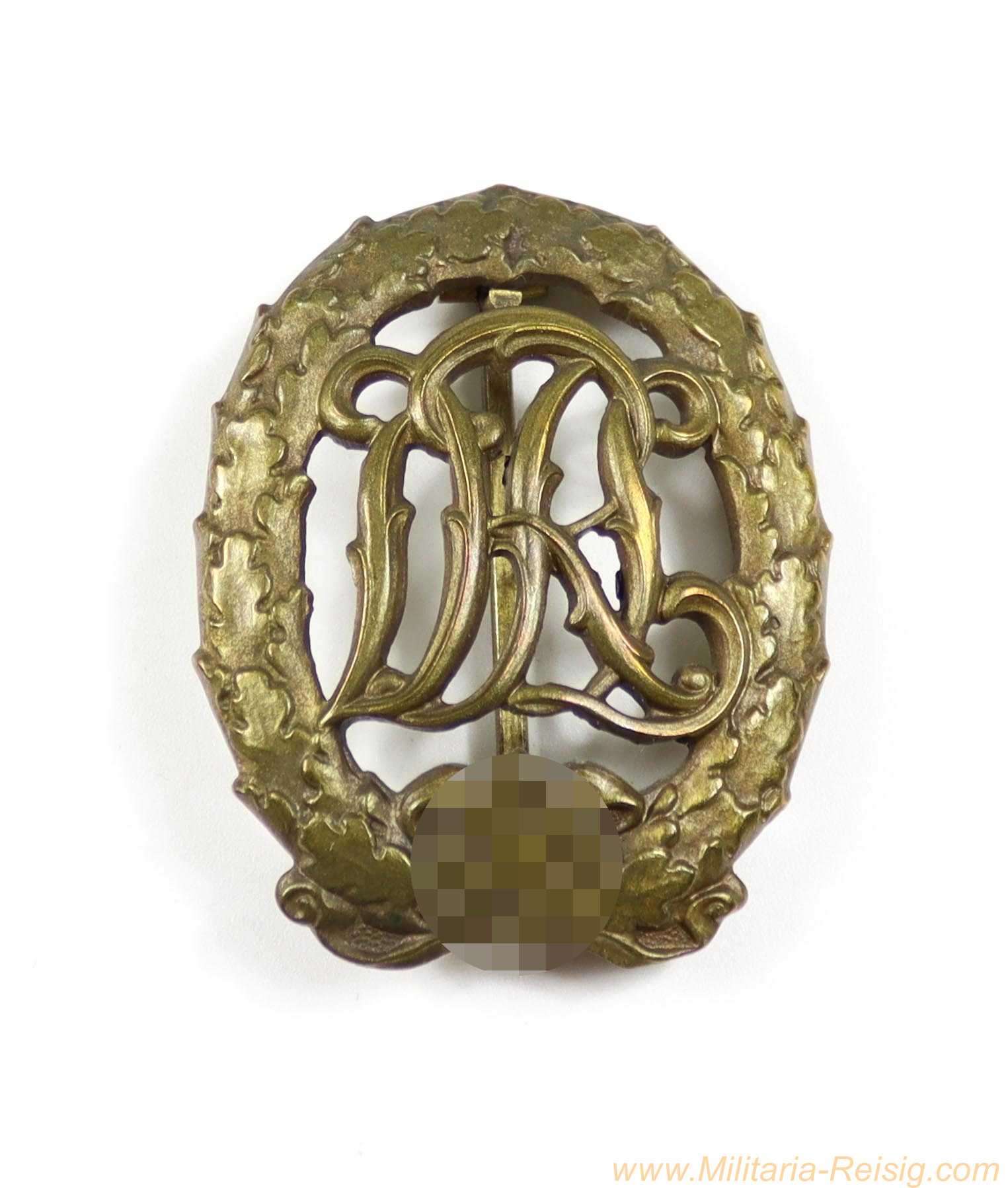 DRL Deutsches Reichssportabzeichen in Bronze, Hersteller H. Wernstein Jena-Löbstedt