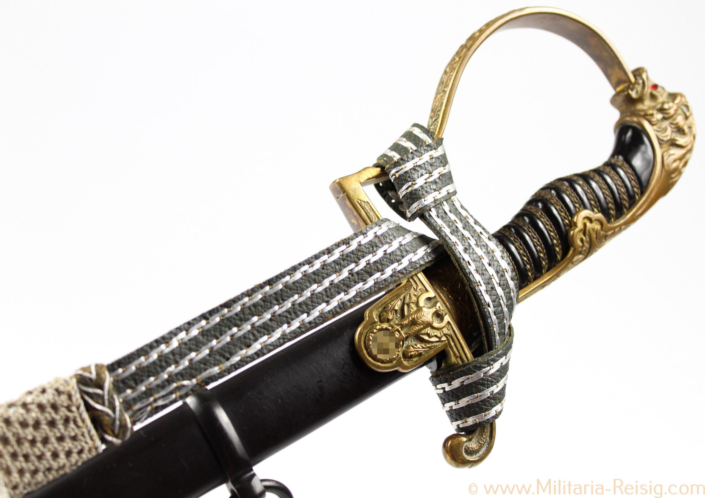 Löwenkopf Säbel für Offiziere, Heer, Alcoso, Solingen