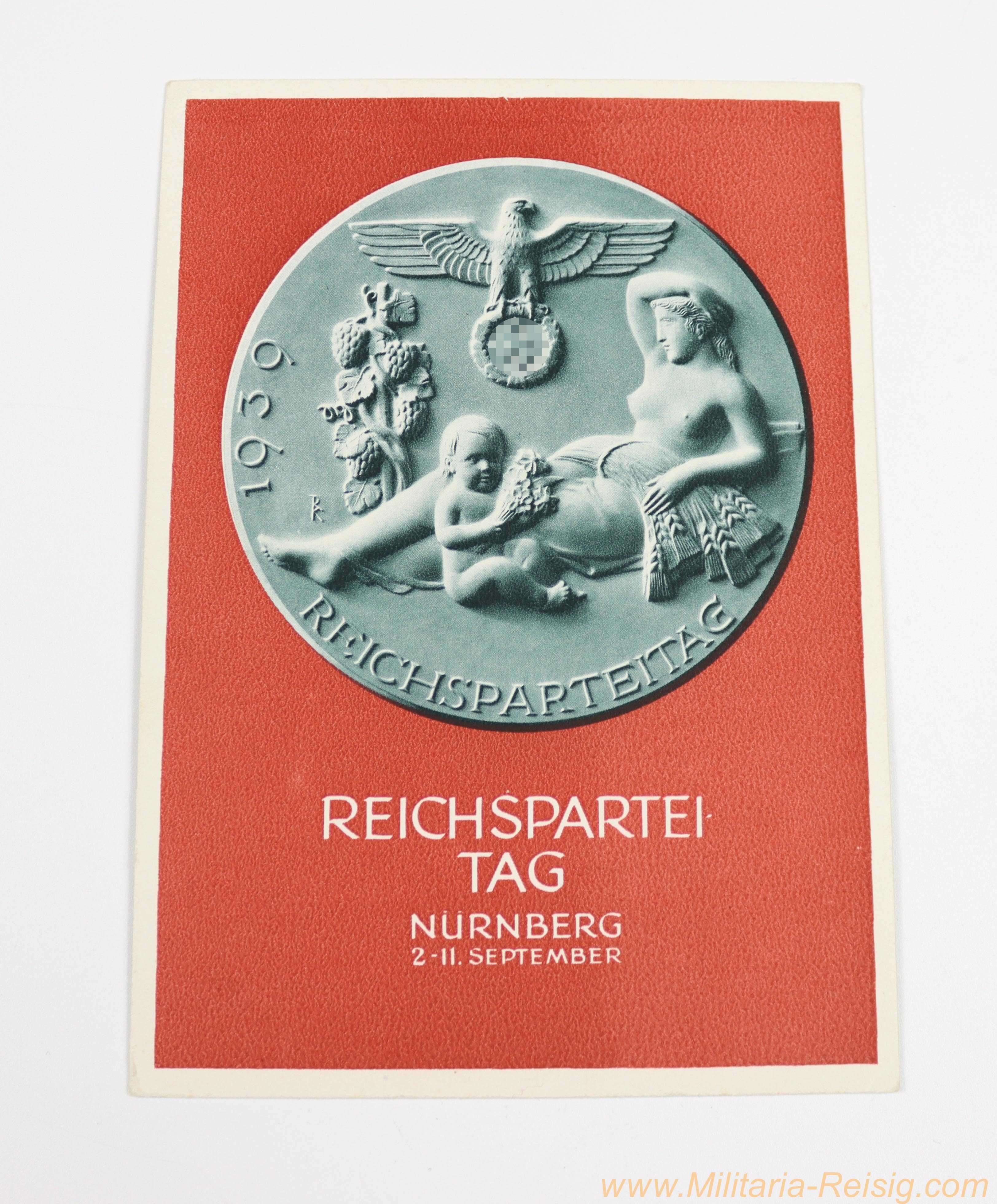 Postkarte Reichsparteitag des Friedens Nürnberg 1939 