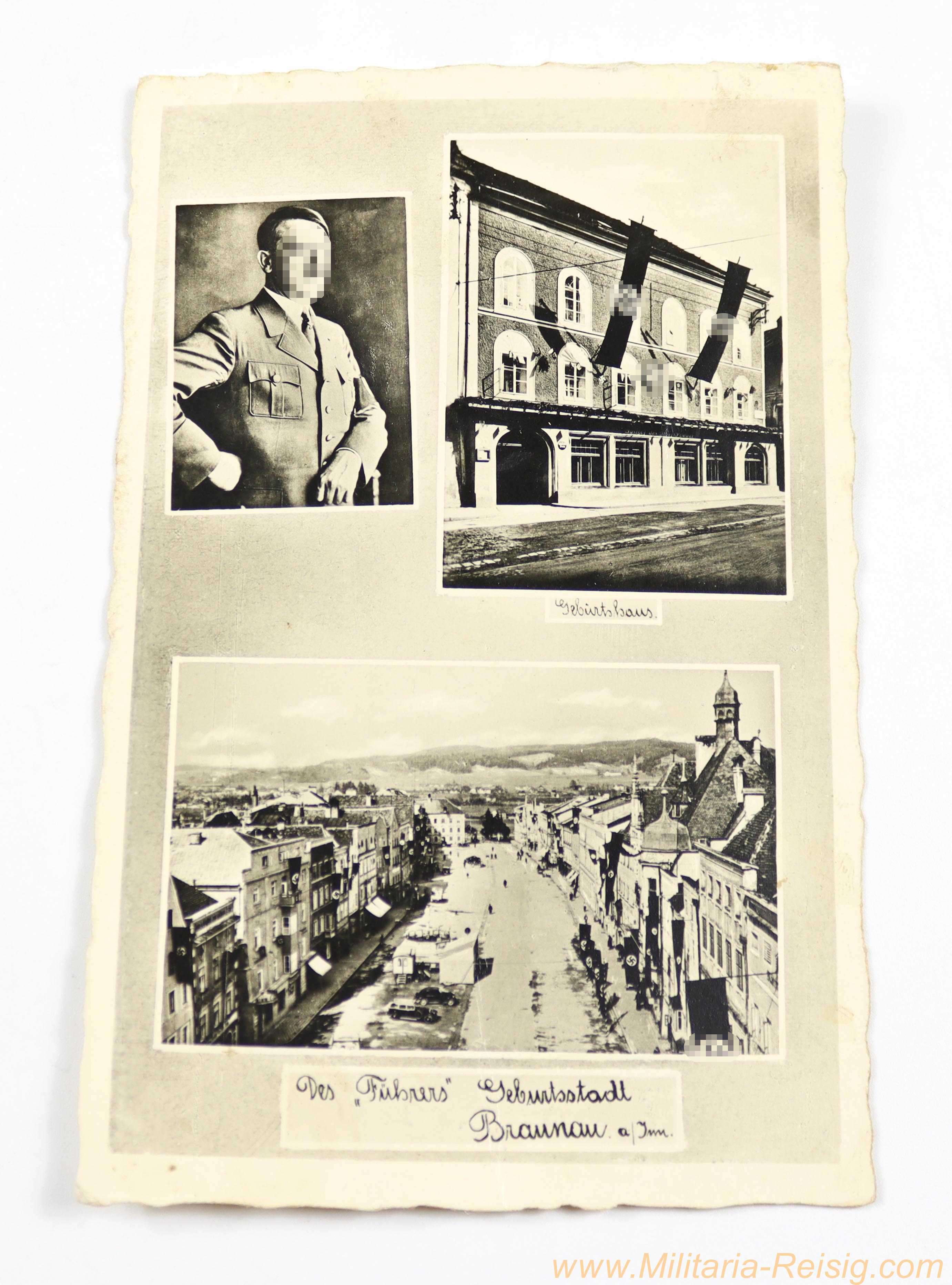 Propaganda-Postkarte "Braunau am Inn" 1940, Verlag Max Hoffer
