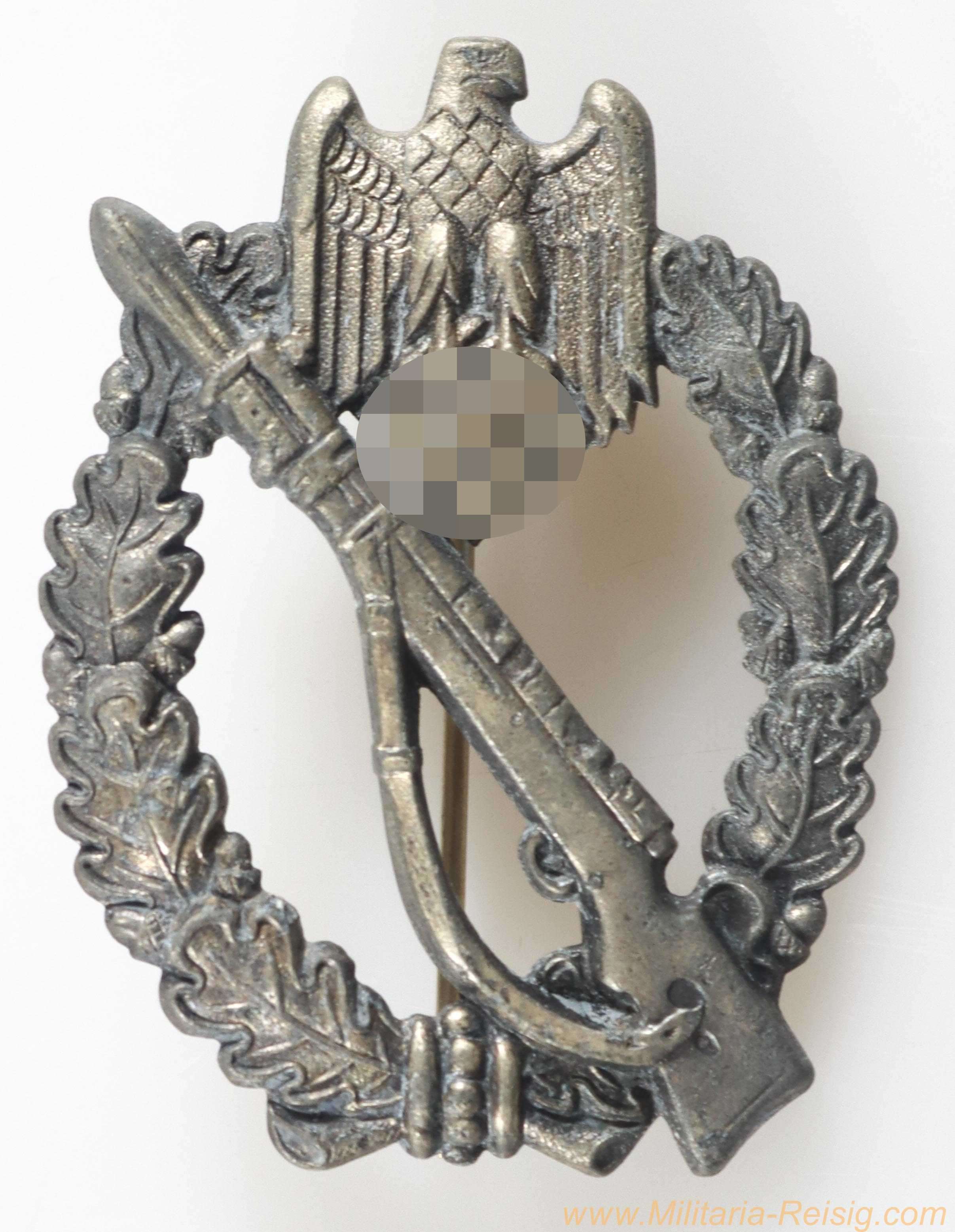 Infanterie Sturmabzeichen in Silber Hersteller Sohni, Heubach & Co., Oberstein