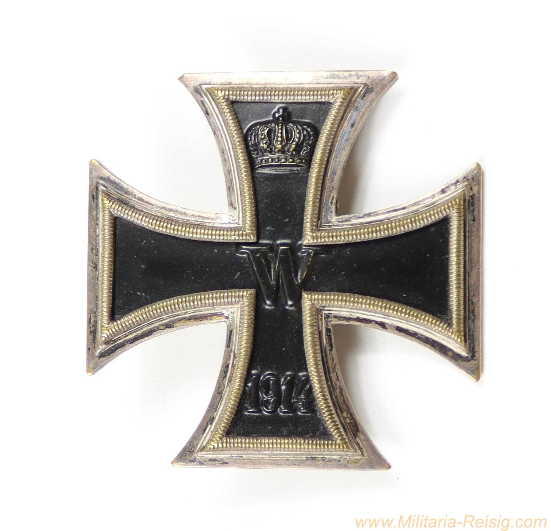 Eisernes Kreuz 1. Klasse 1914 – Hersteller Wilhelm Deumer, Lüdenscheid (Messingkern)