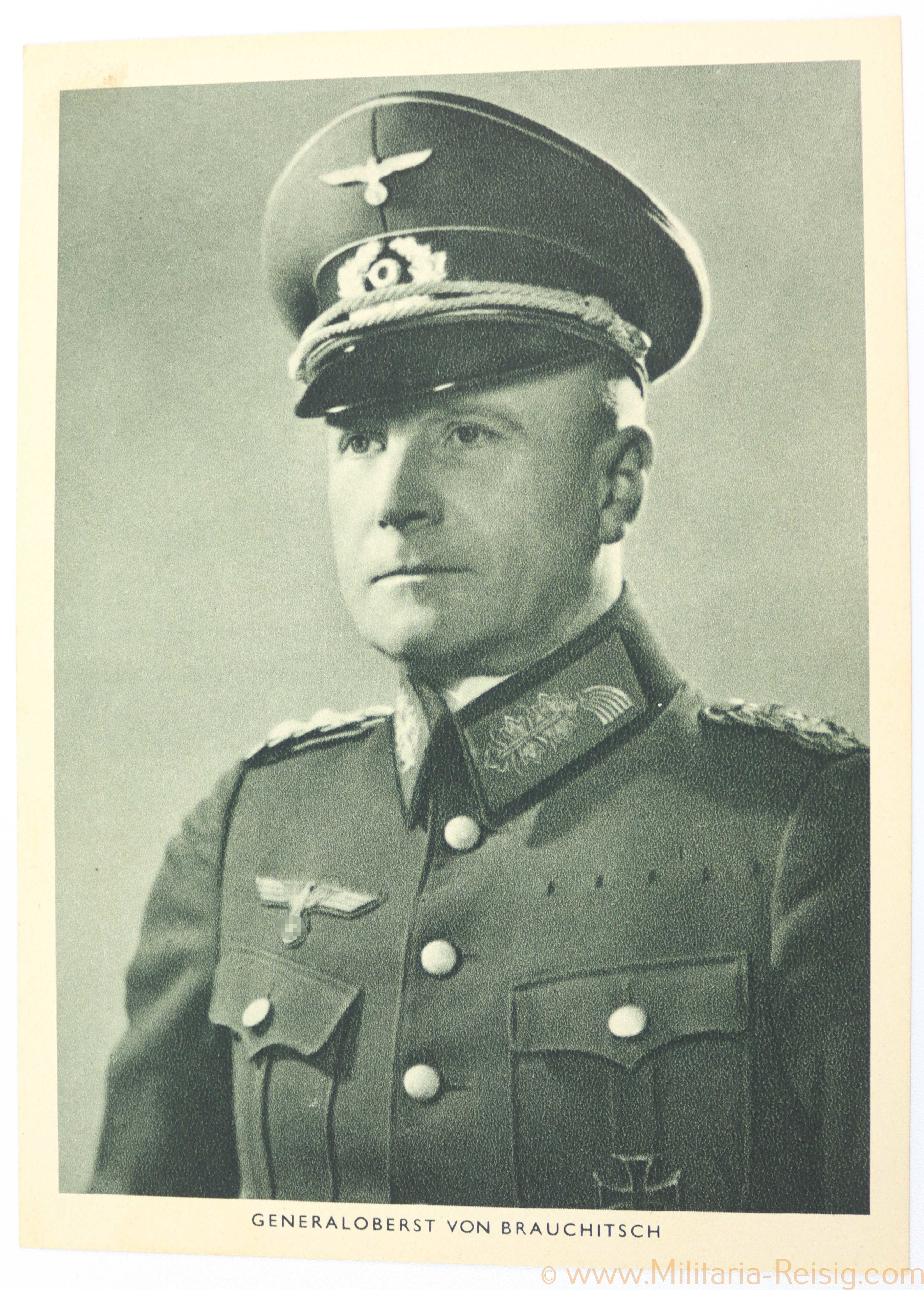Fotopostkarte Ritterkreuzträger Generaloberst v. Brauchitsch