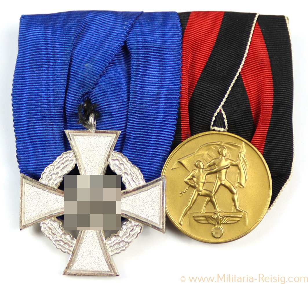 Ordensspange mit 2 Auszeichnungen