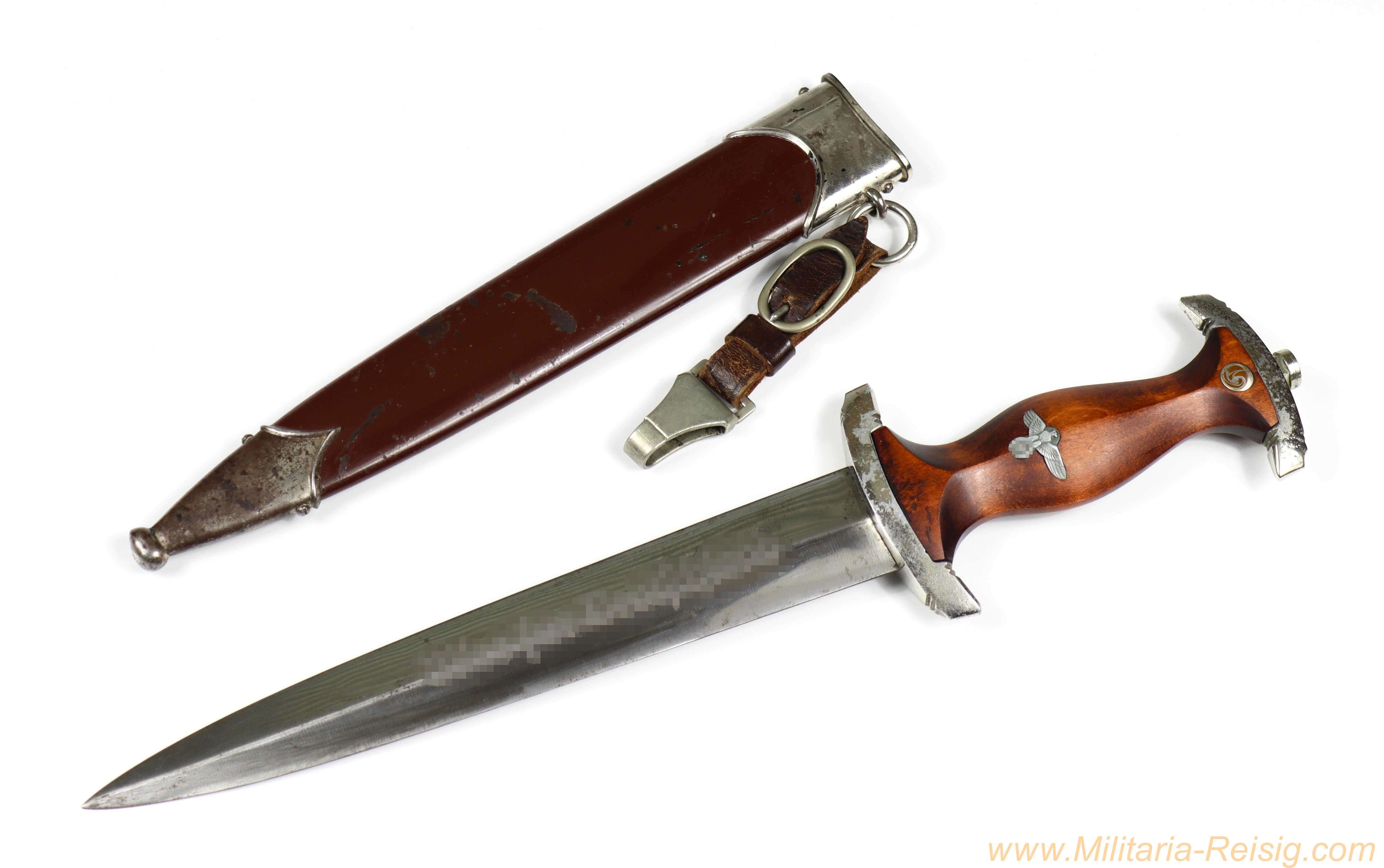 SA-Dolch mit Gehänge - Hersteller RZM M7/37