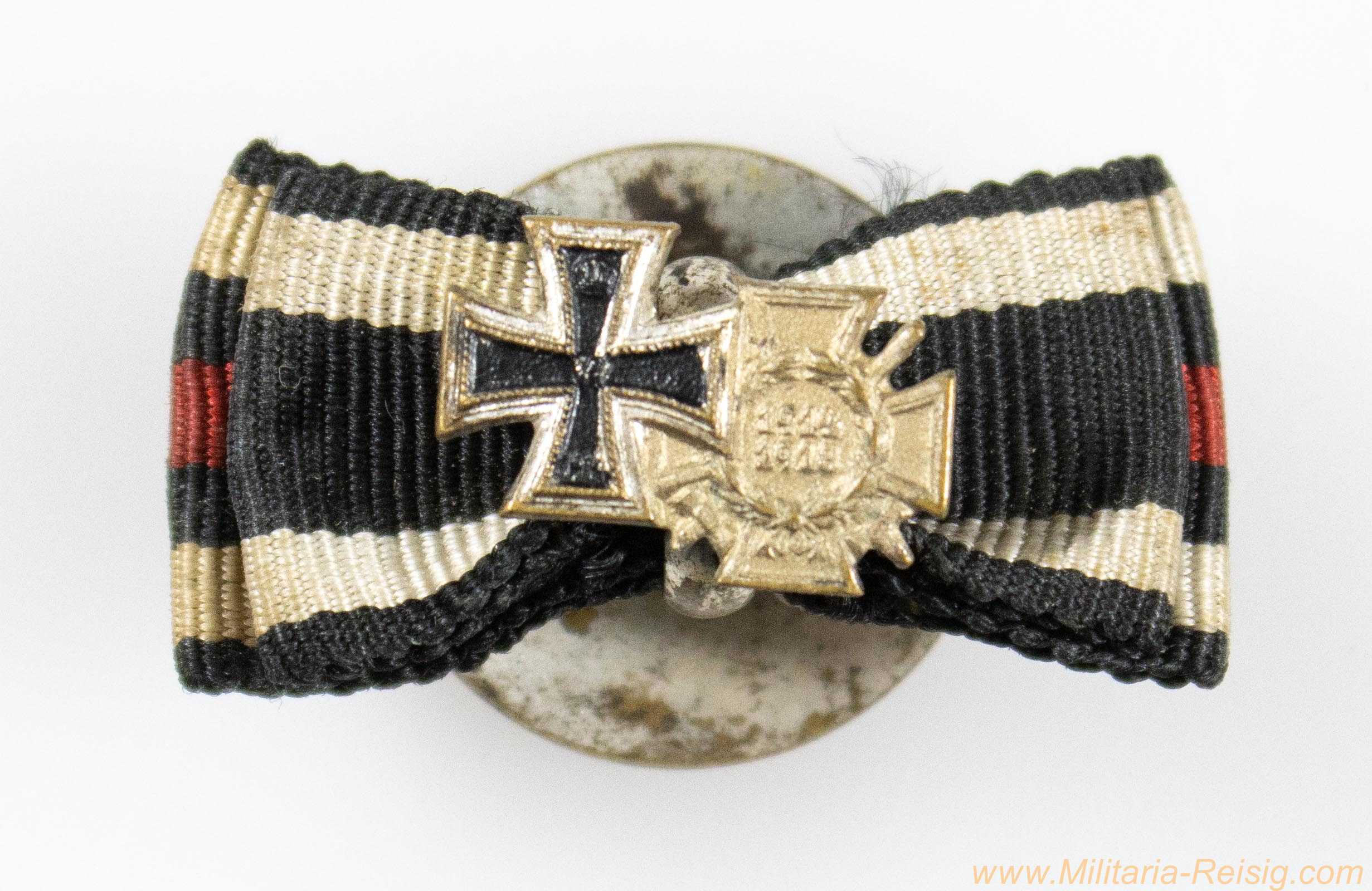 Knopflochdekoration für einen Frontsoldaten des 1. Weltkrieges 